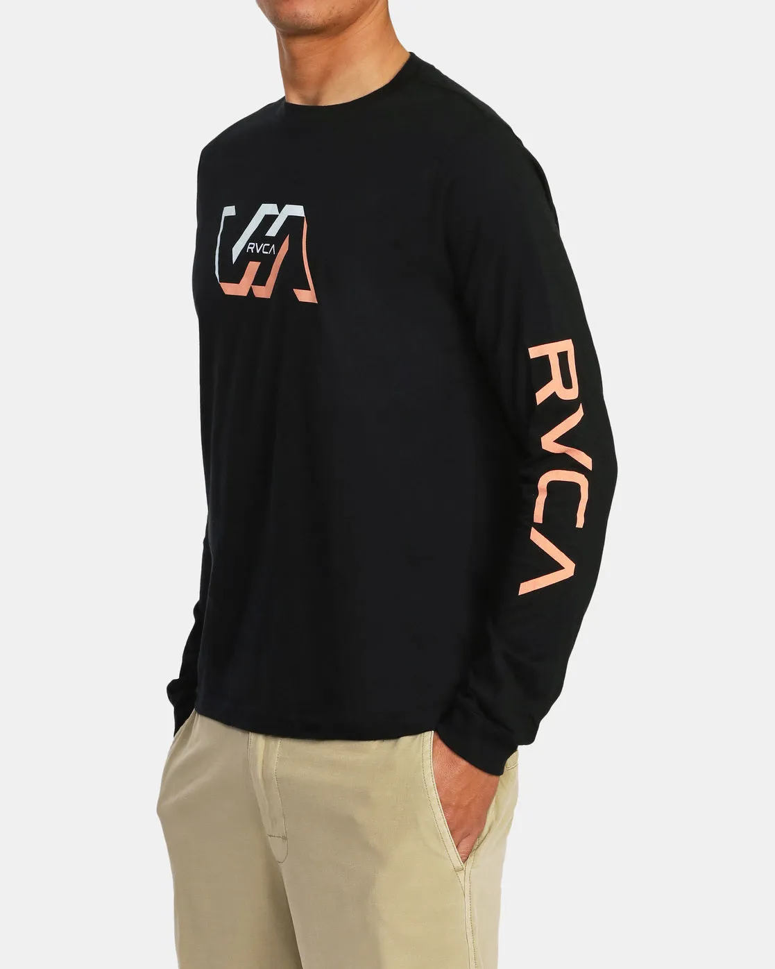 Facets Long Sleeve Tee - Black