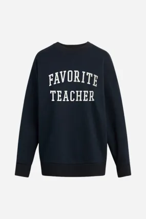 Favorite Daughter Favorite Teacher Sweatshirt Navy