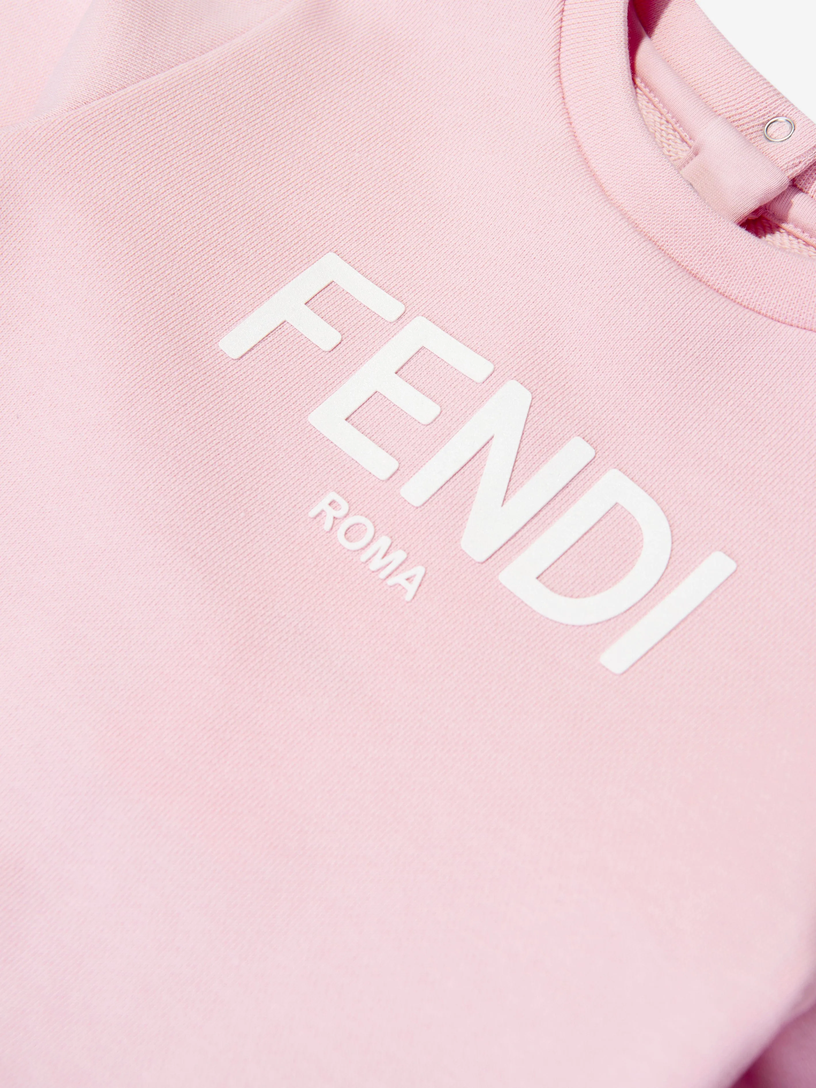 Fendi Baby Girls Logo Sweatshirt in Pink