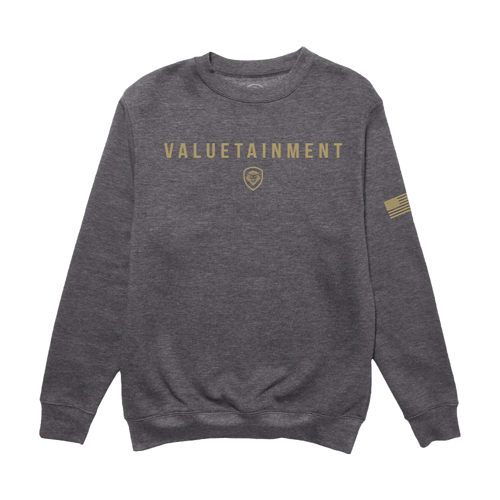 Gold Collection FLB Crewneck Sweatshirt - Charcoal