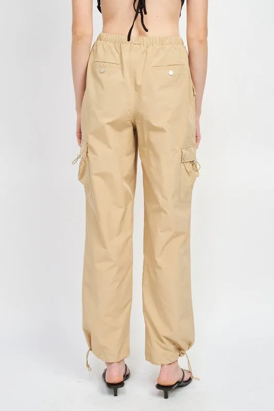 HIGH RISE CARGO PANTS