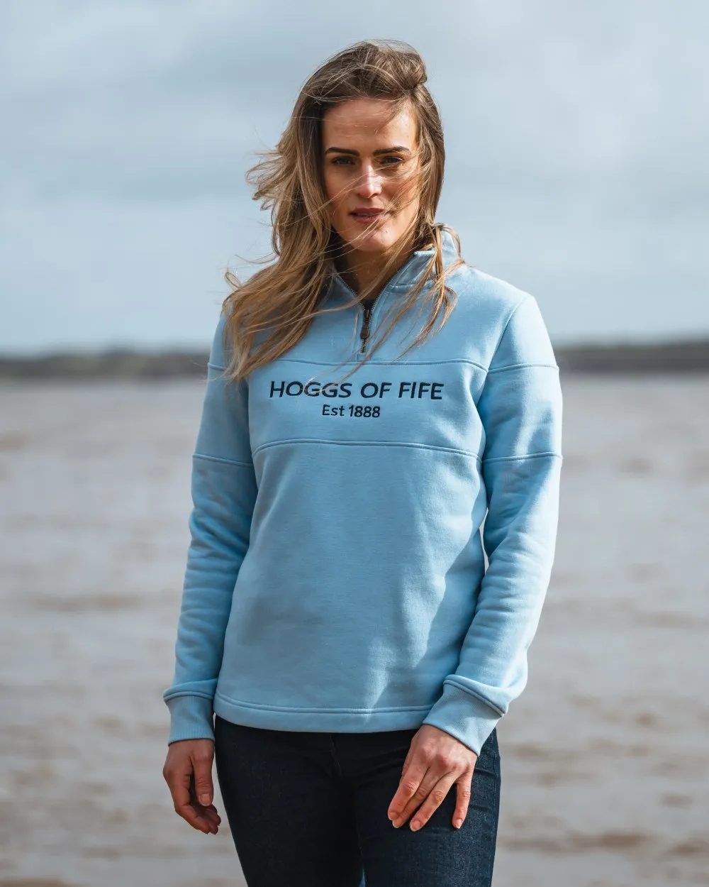 Hoggs of Fife Dumfries 1888 Womens Quarter Zip Sweatshirt