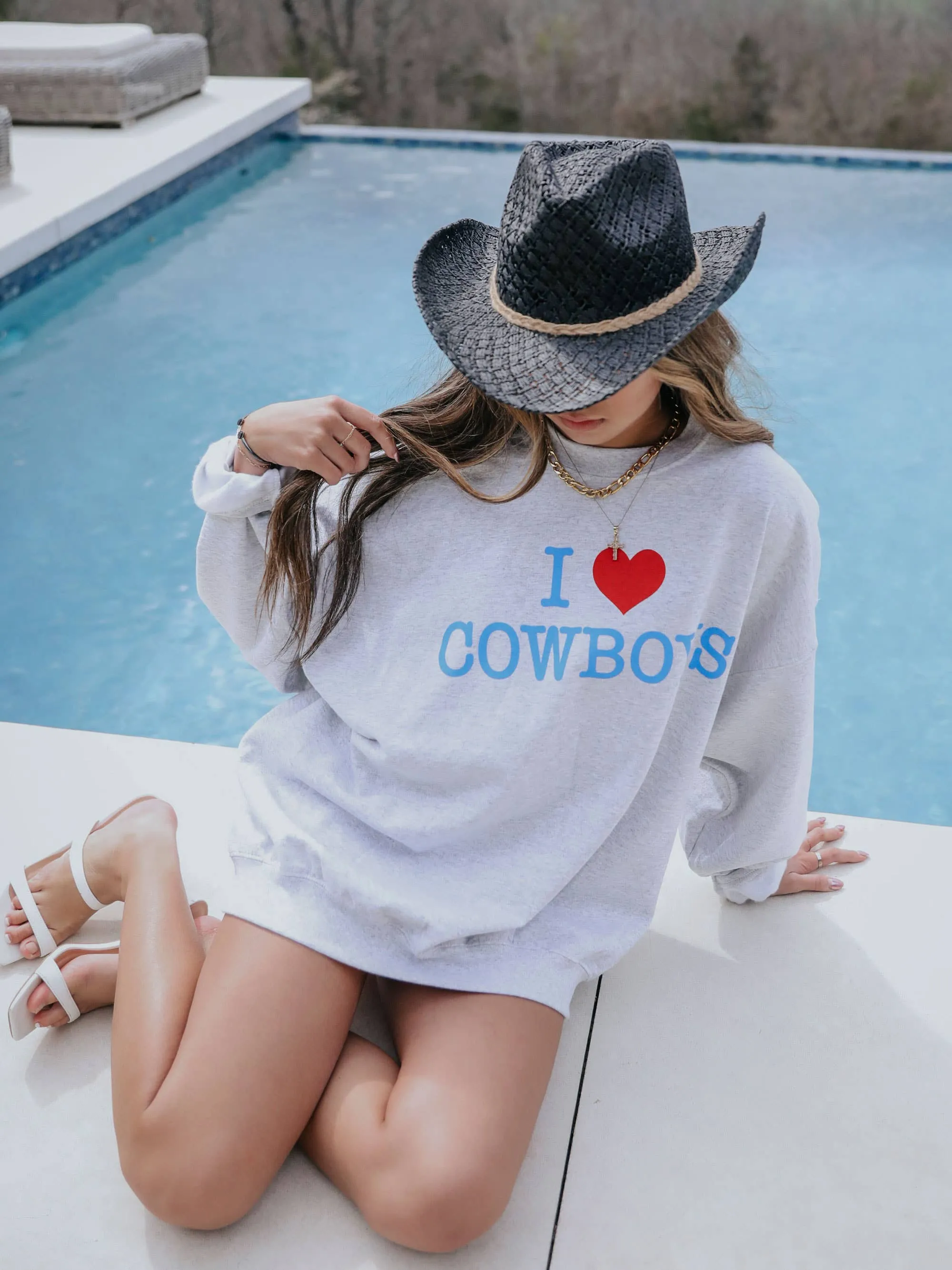 I Love Cowboys Sweatshirt at Bourbon Cowgirl