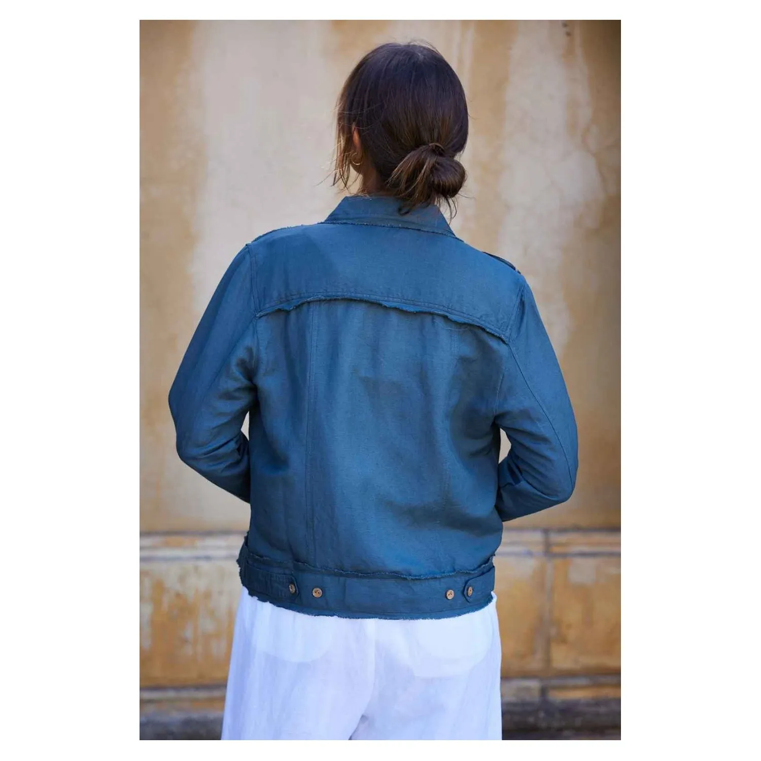 Jacket Monza - Slate Linen Viscose