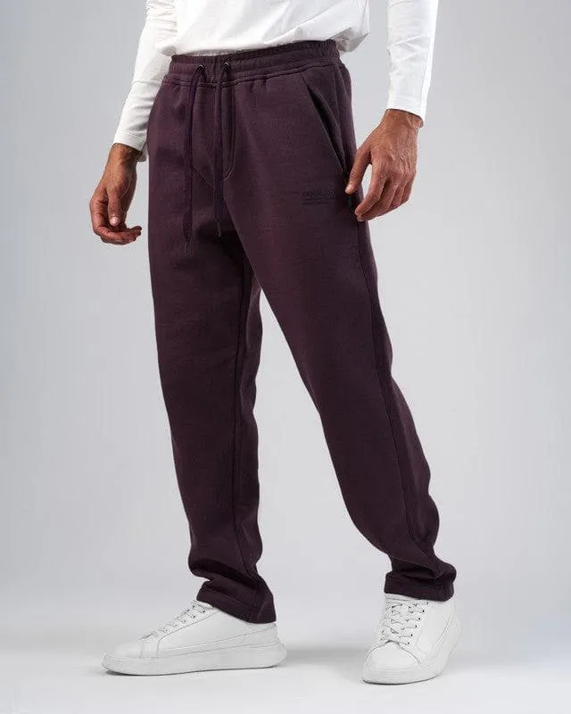 JOGGER WAIST SWEATPANTS  - BURGUNDY