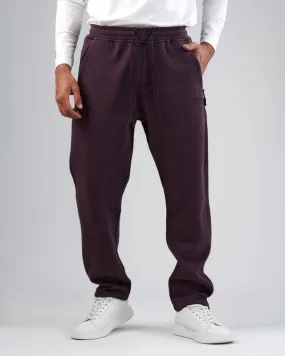 JOGGER WAIST SWEATPANTS  - BURGUNDY