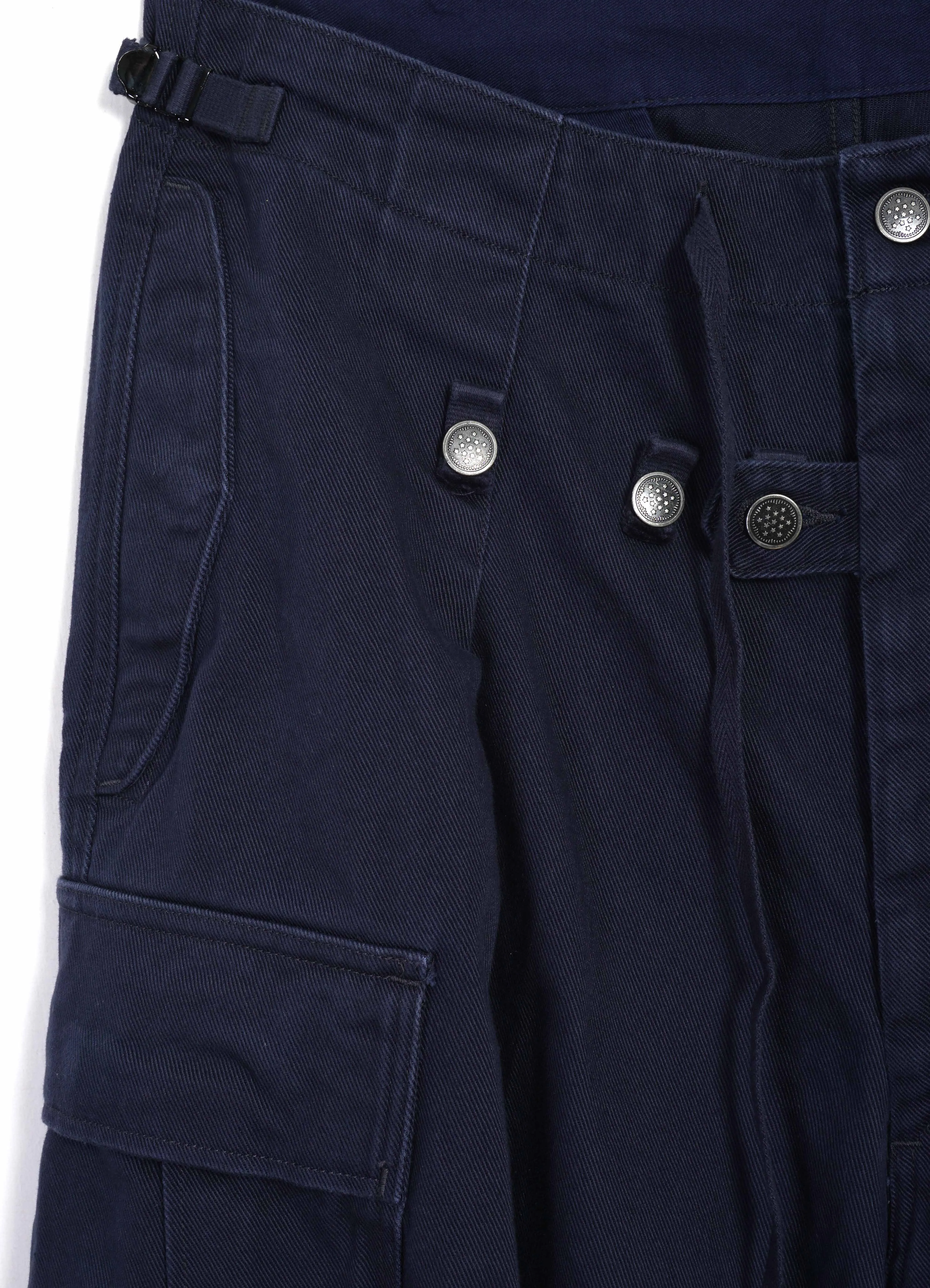 JUMBO | Heavy Drill Cotton Cargo Pants | Navy