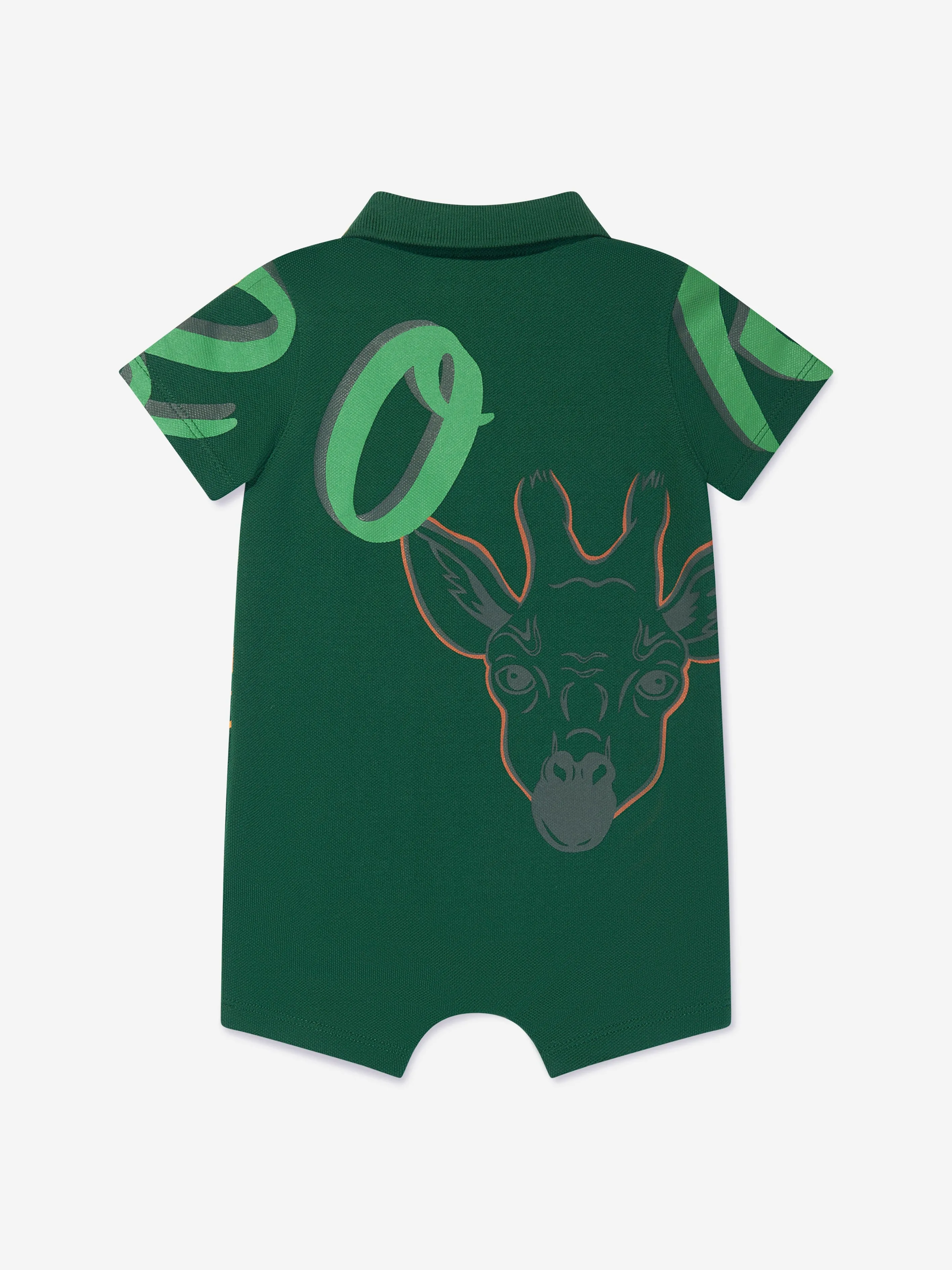 KENZO Baby Boys Multi Iconic Romper in Green