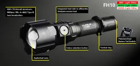 Klarus FH10 1x 18650 / 2x CR123A 700 Lumens CREE XP-L HI V3 LED Flashlight