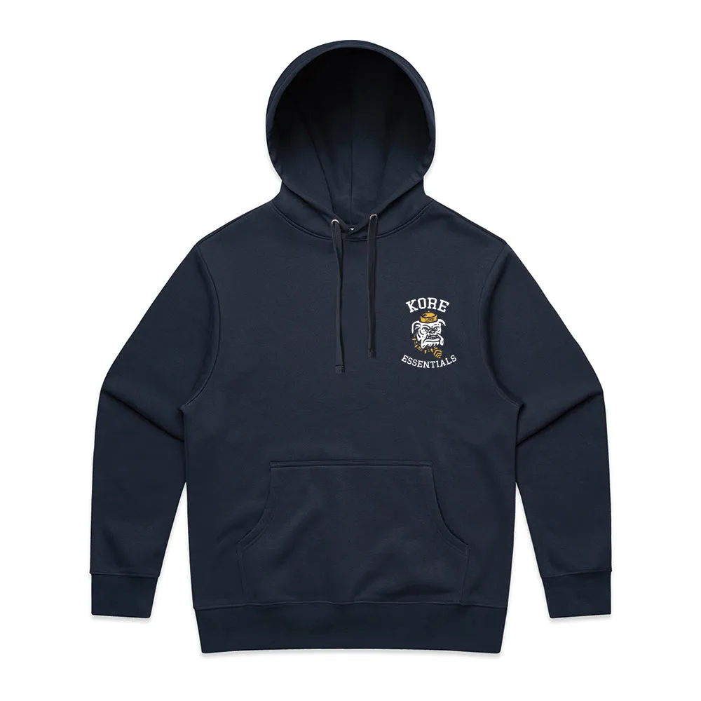 KORE BULLDOG NAVY BLUE PULLOVER SWEATSHIRT