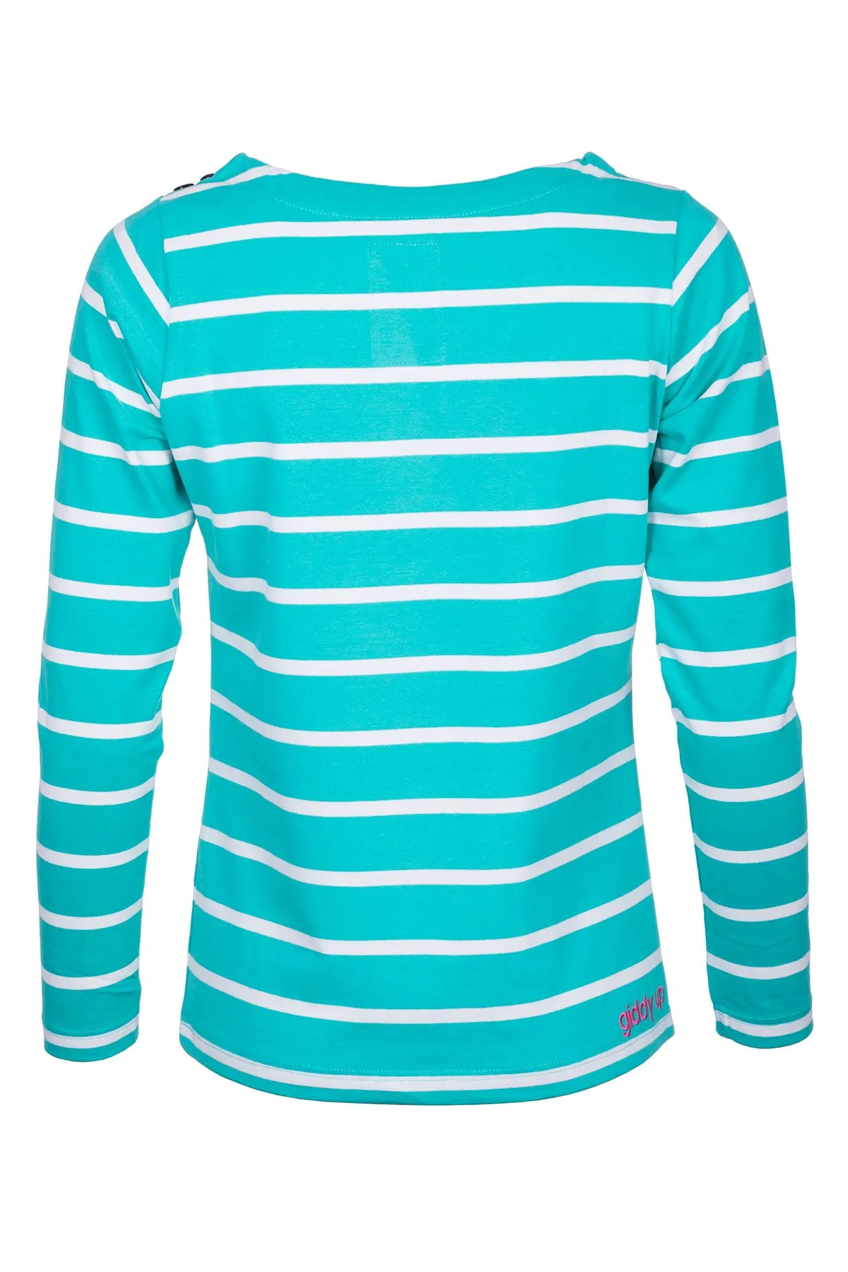 Ladies Striped Long Sleeve Top - Haxby