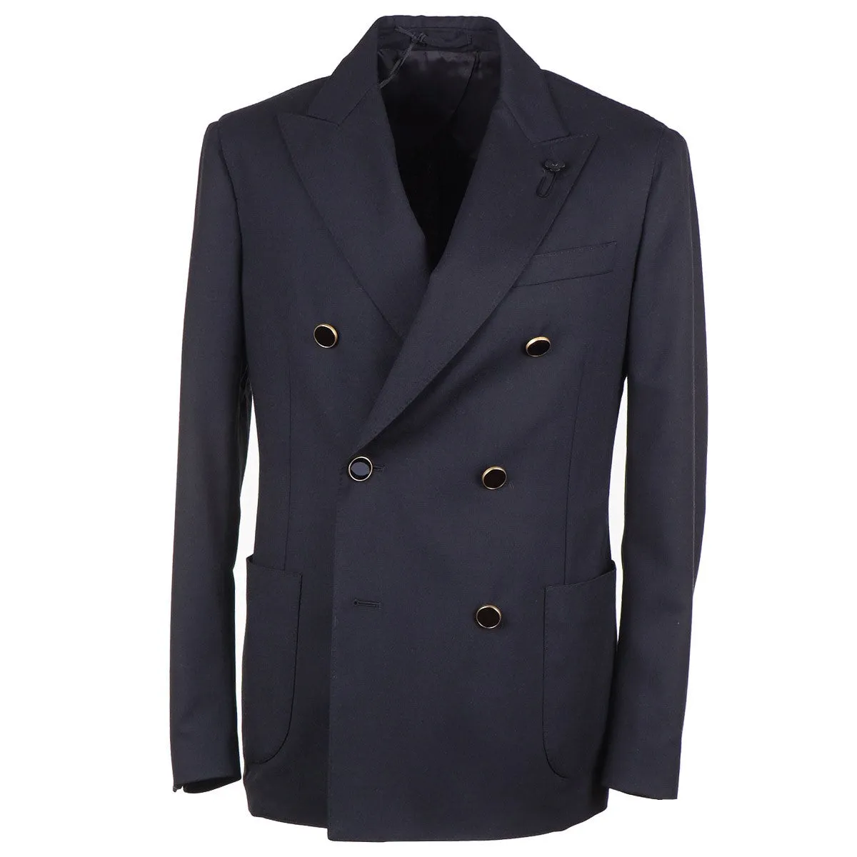 Lardini Double-Breasted Wool Blazer