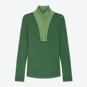 Leon & Harper Green Tabia Long Sleeve Top