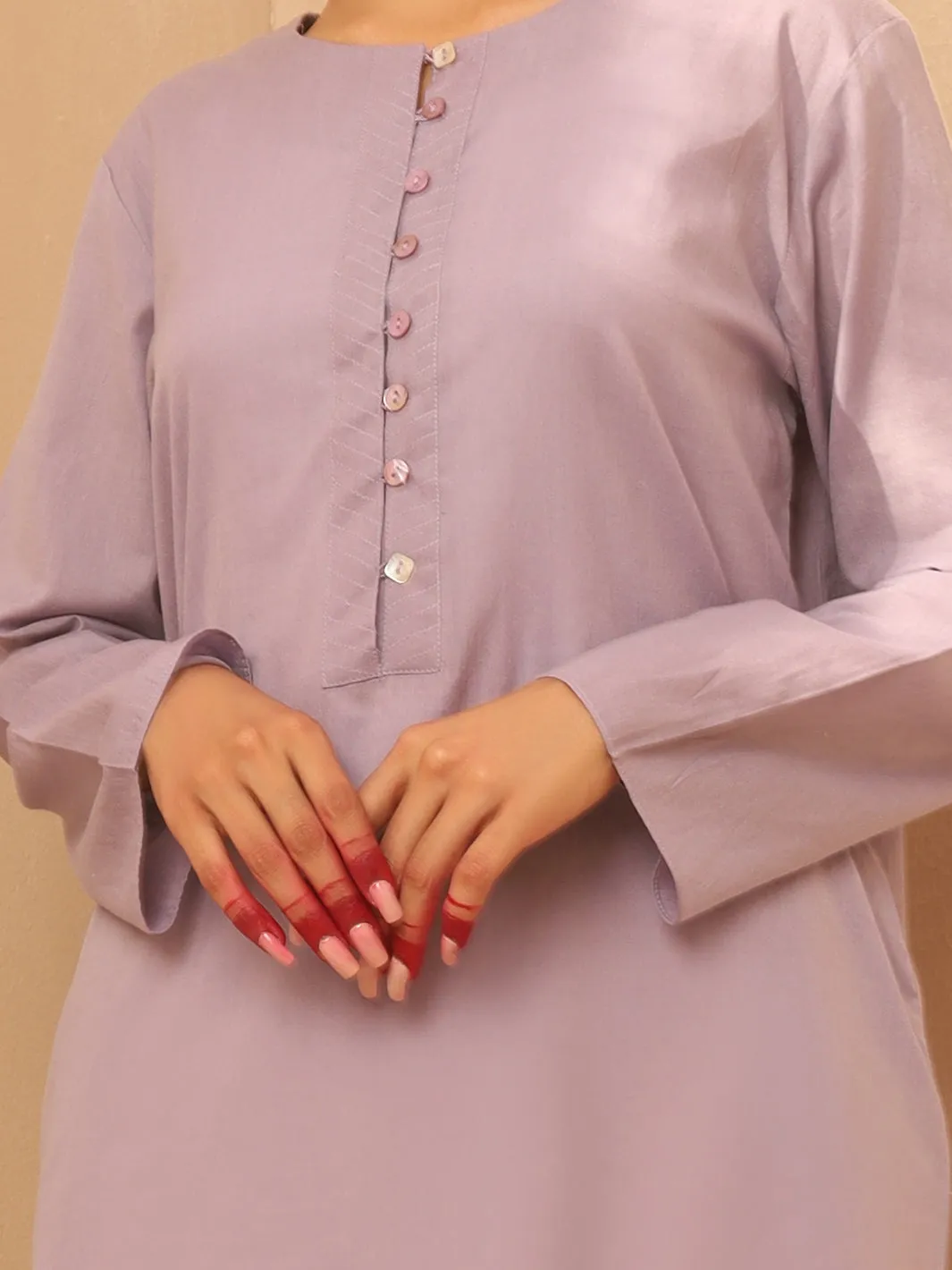 Lilac Linen Tunic - ALCR-LK-1019