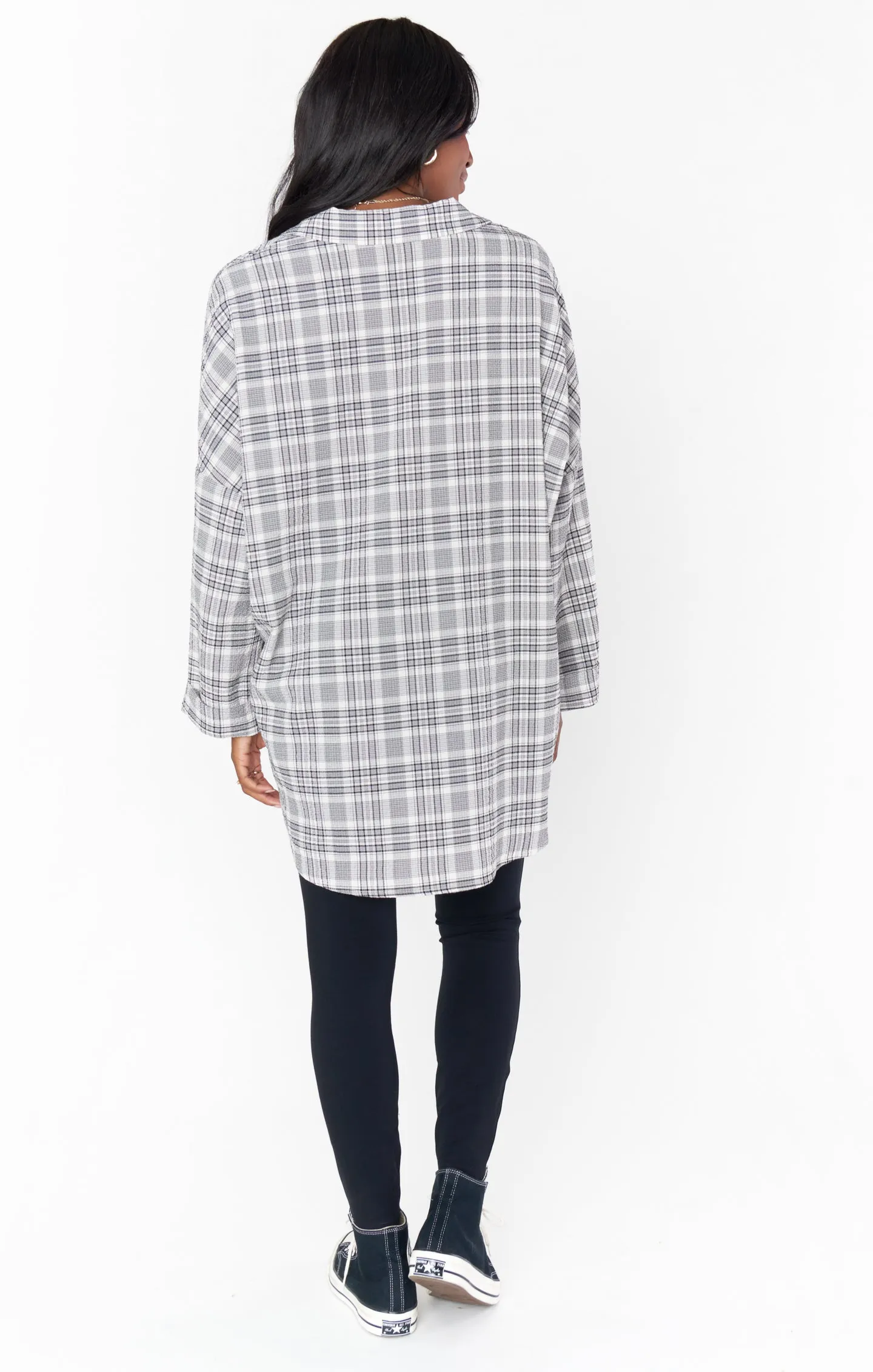 Lorolie Tunic ~ Windowpane Plaid