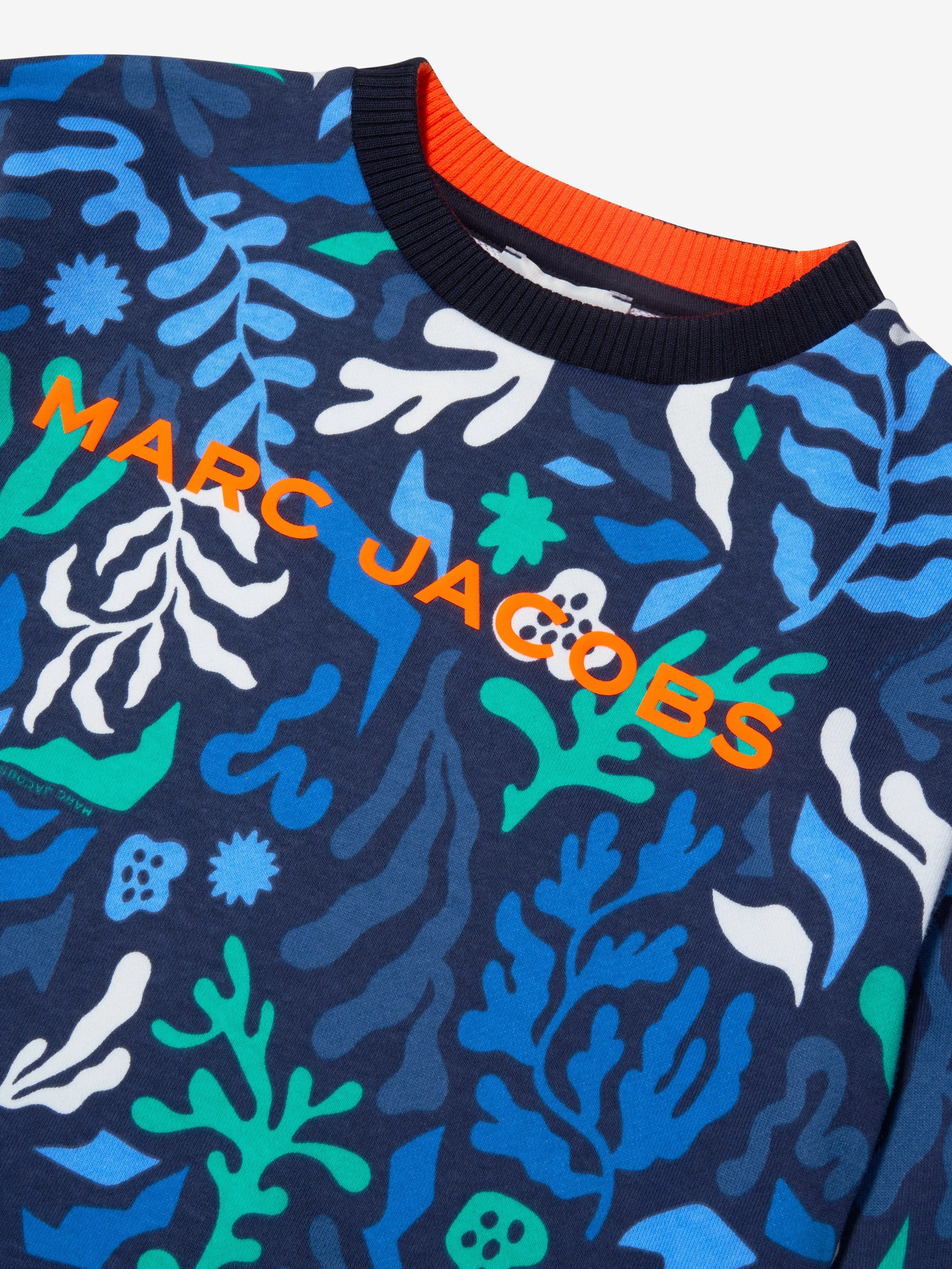 MARC JACOBS Boys Algae Print Sweatshirt in Navy