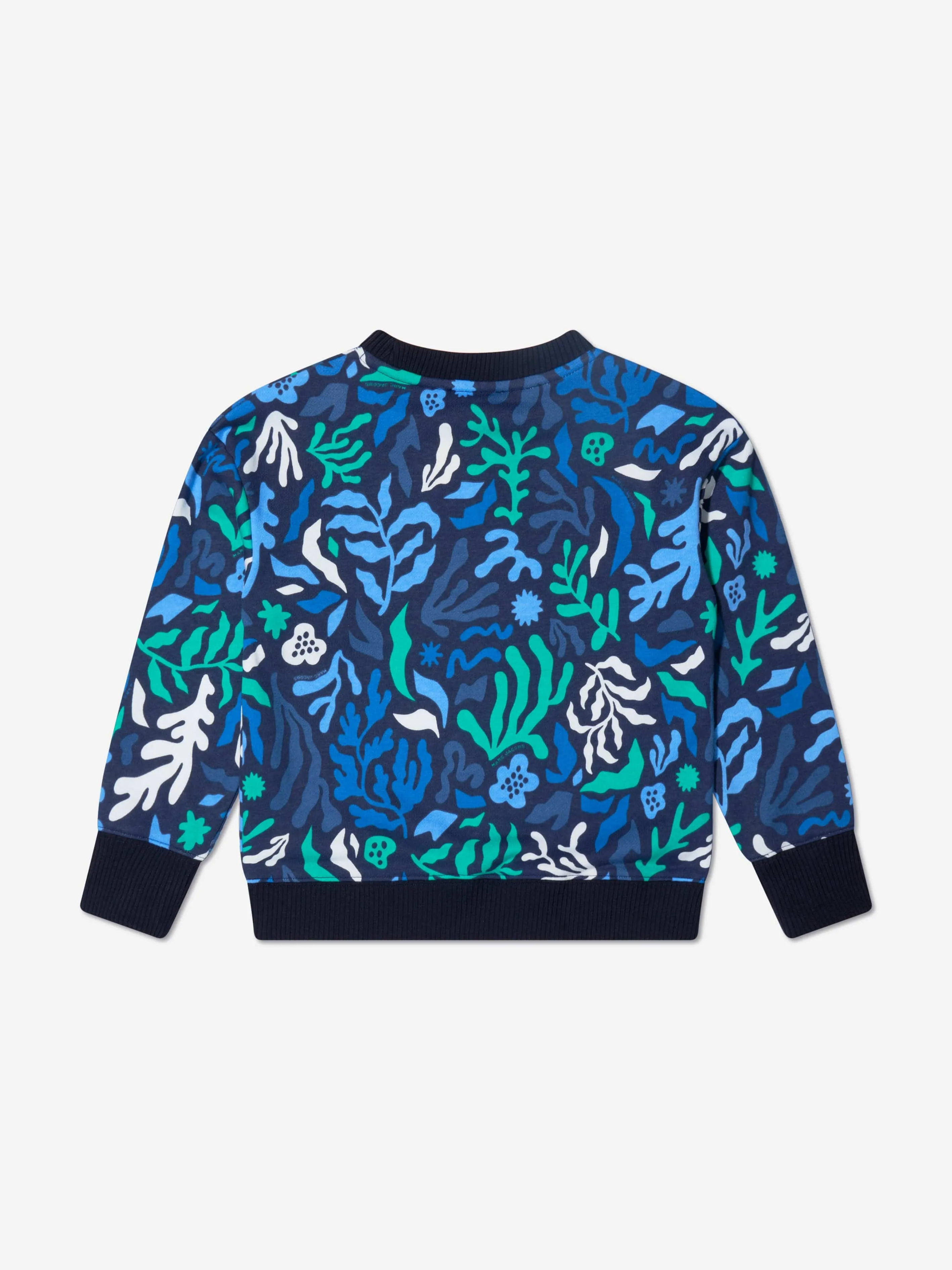 MARC JACOBS Boys Algae Print Sweatshirt in Navy