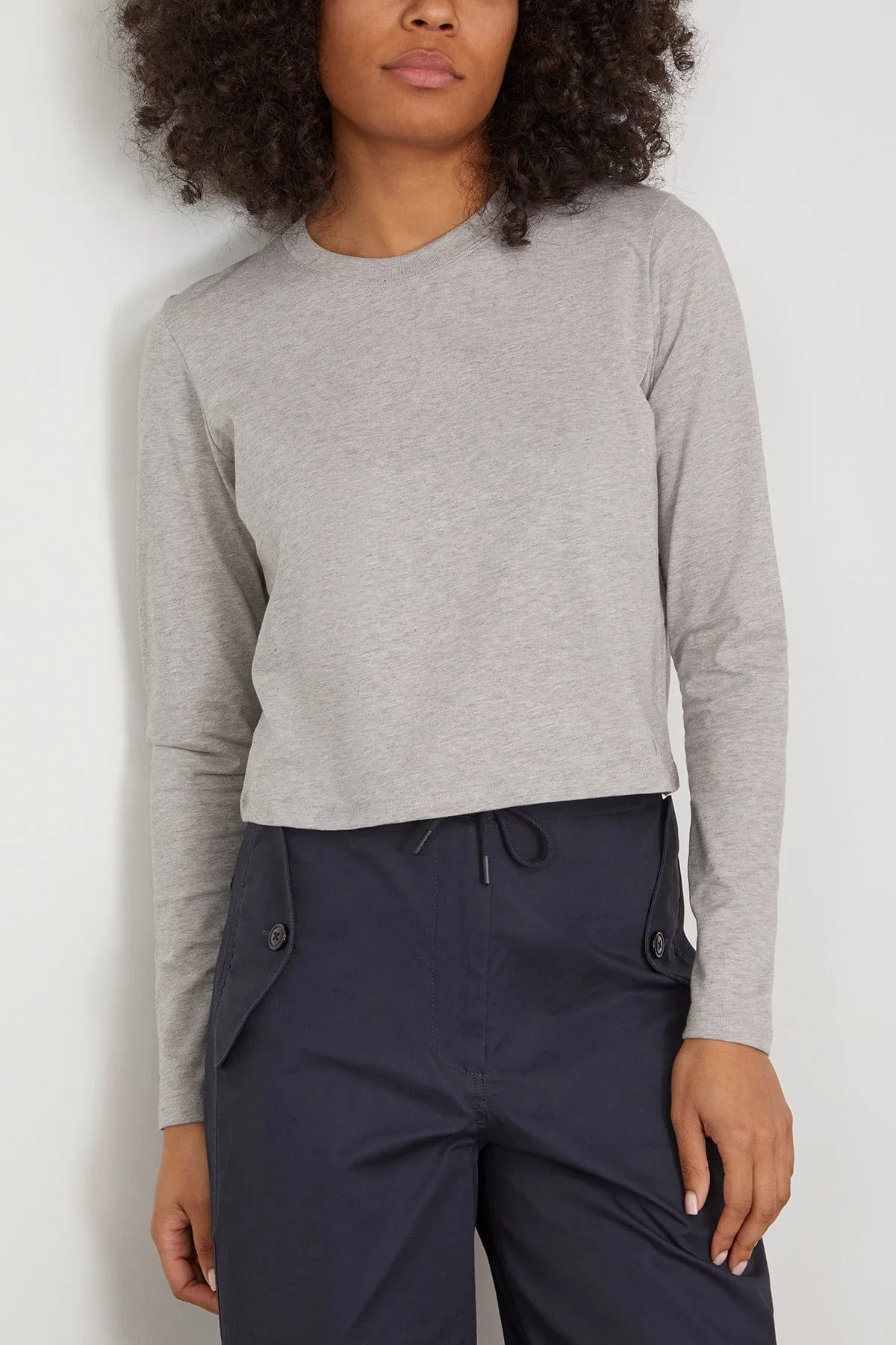 Masal Long Sleeve Shirt in Grey Melange