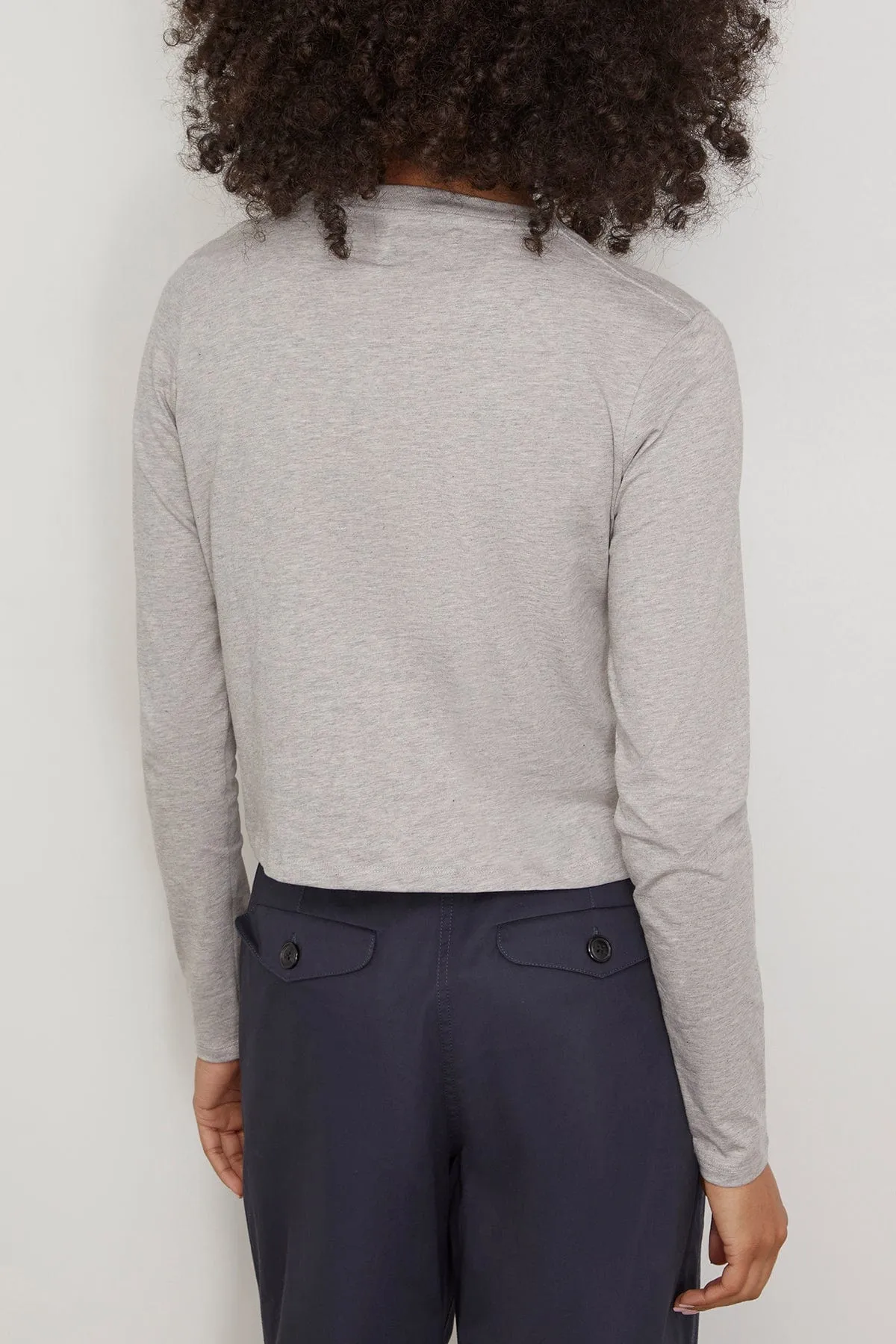 Masal Long Sleeve Shirt in Grey Melange