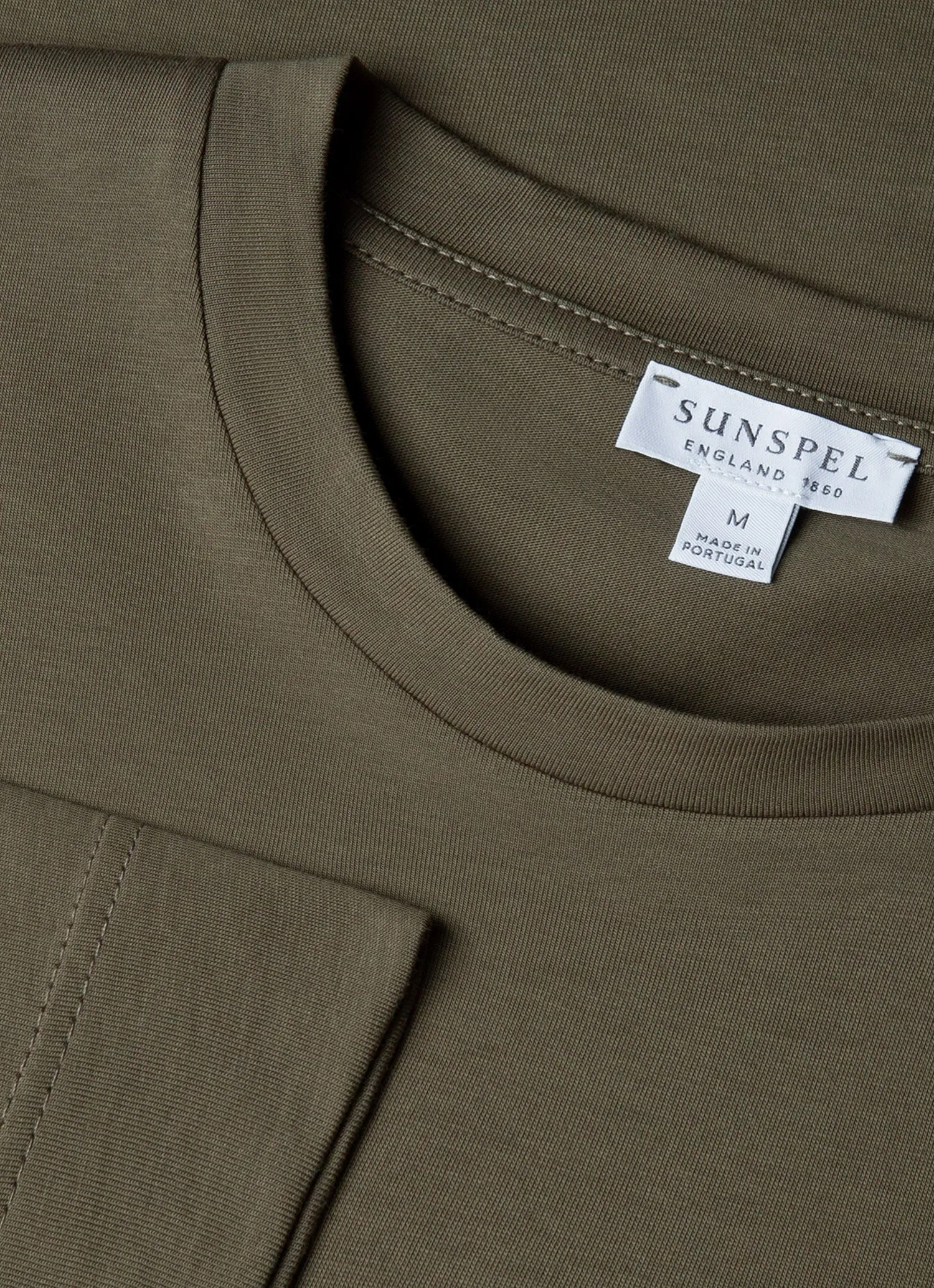 Men's Long Sleeve Riviera Midweight T-shirt in Khaki