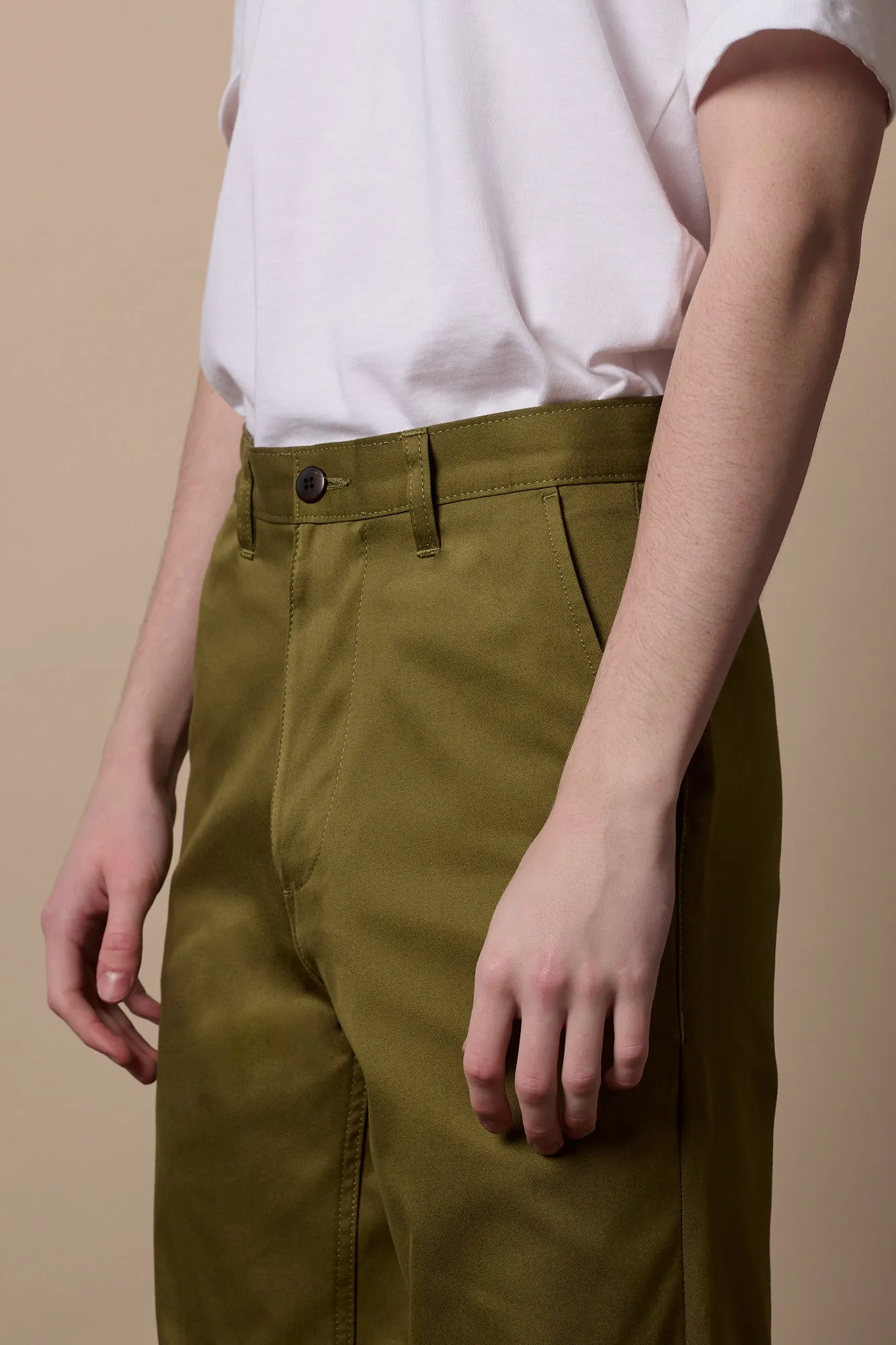 Men's Relaxed Chinos - Moss