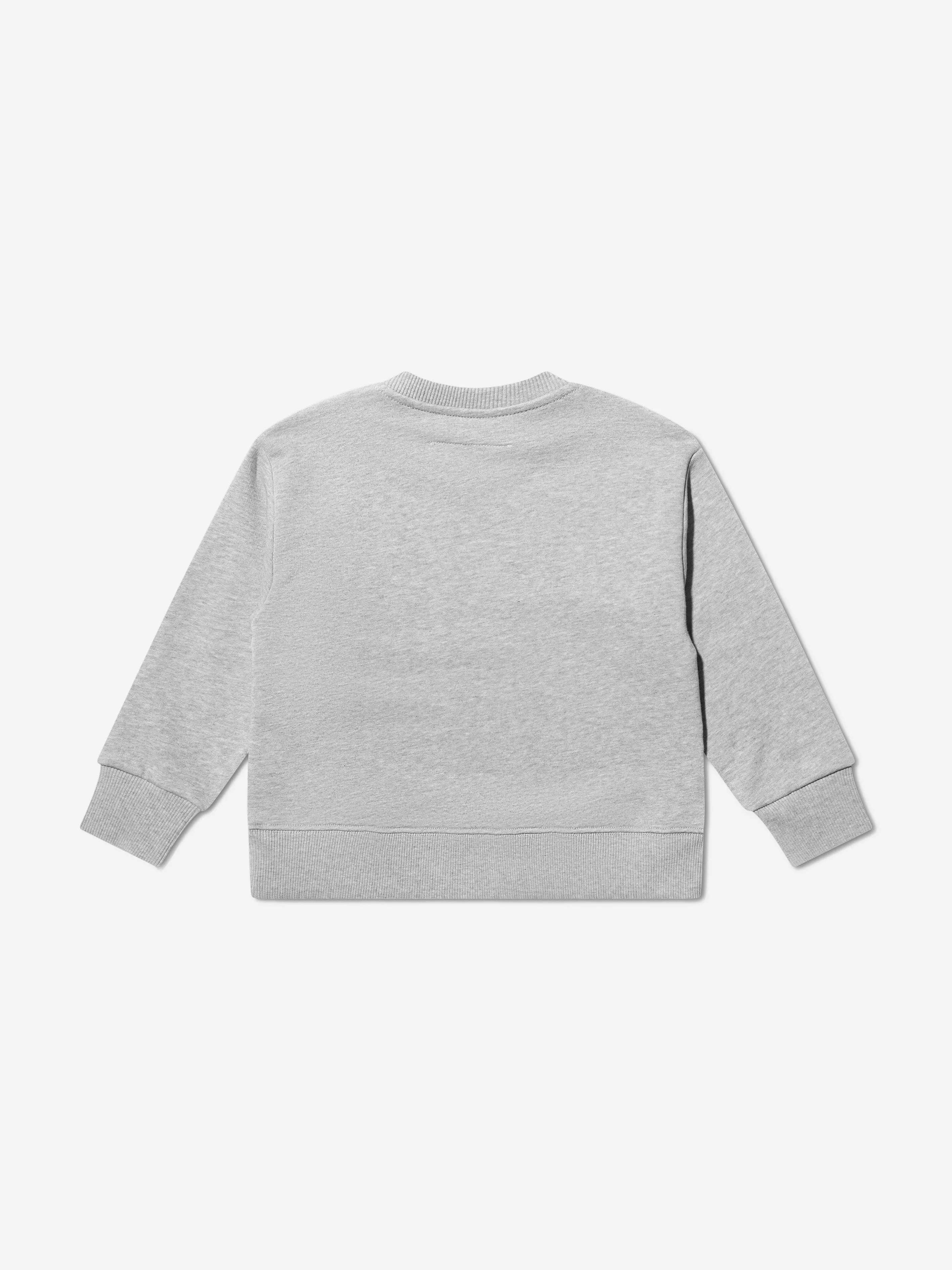 MM6 Maison Margiela Kids Logo Sweatshirt In Grey