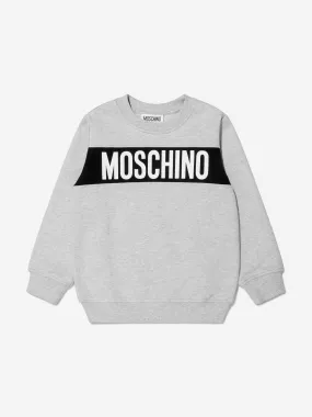 Moschino Boys Cotton Logo Sweatshirt