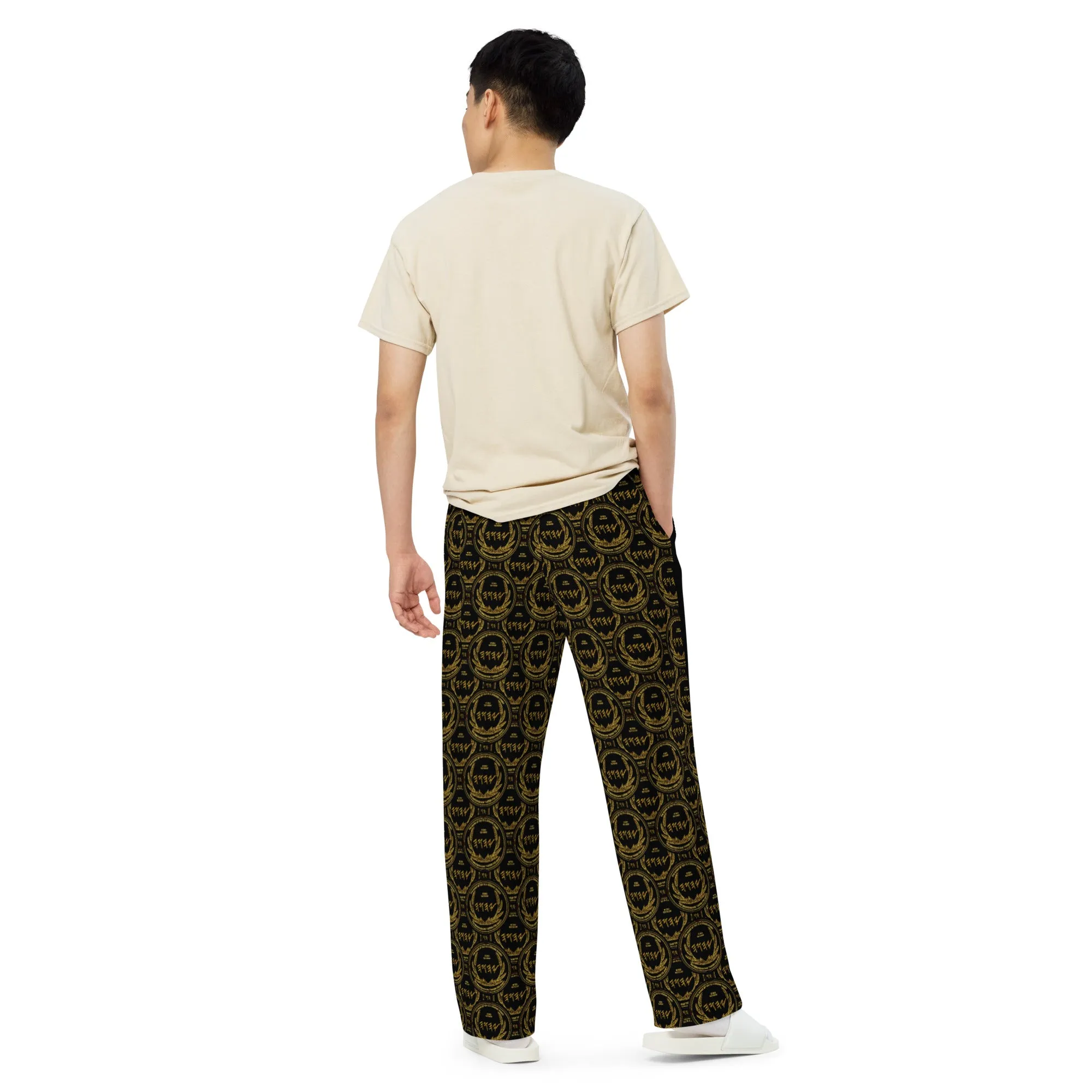 Most High God - Yahuah: The Strong Tower Designer Unisex Wide Leg Sweatpants (Style 01)