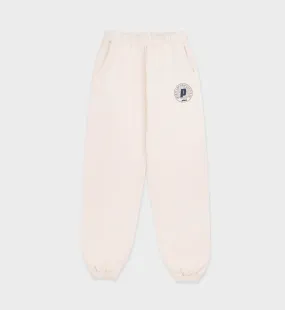 Net Sweatpants - Cream/Navy