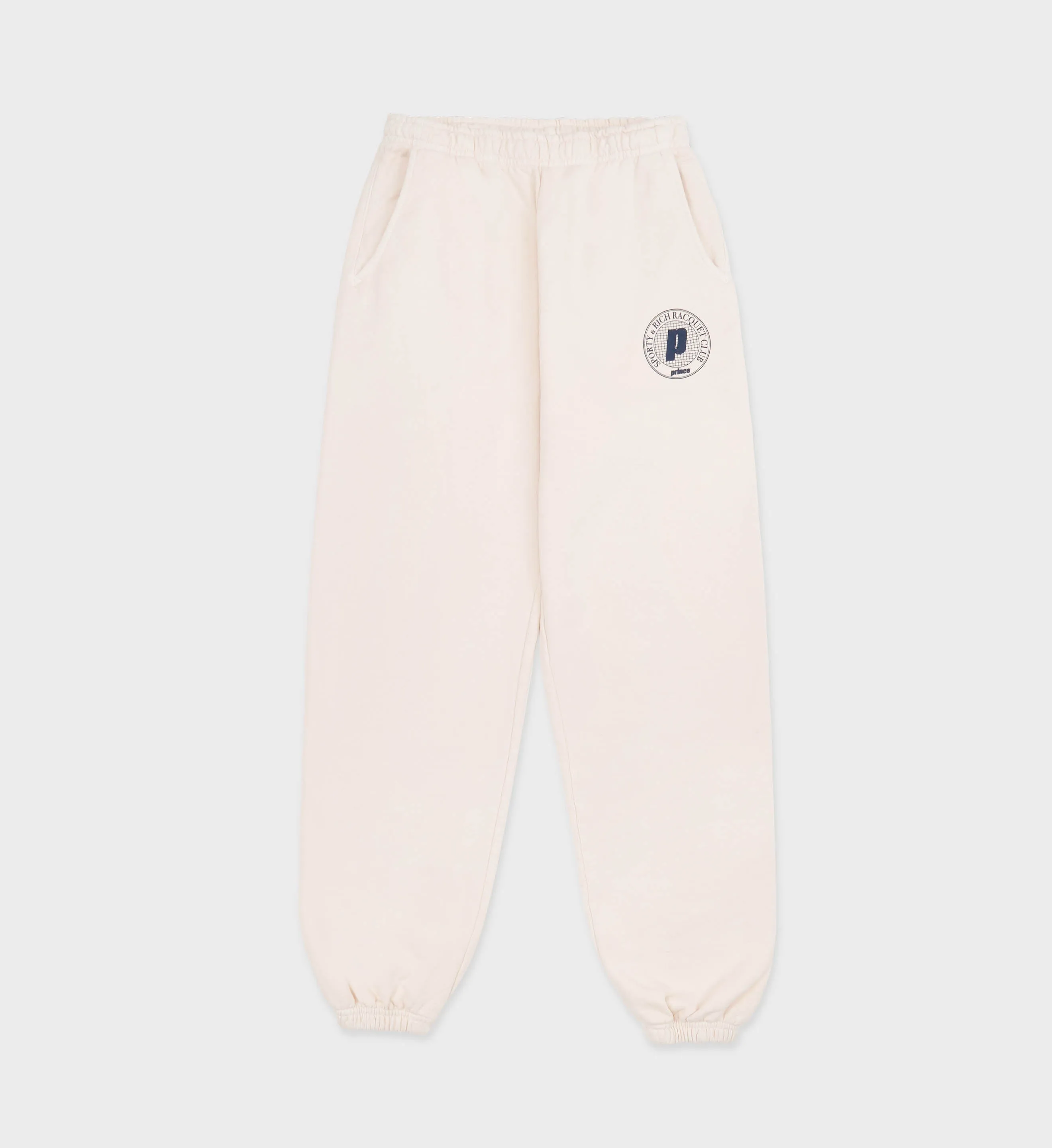 Net Sweatpants - Cream/Navy