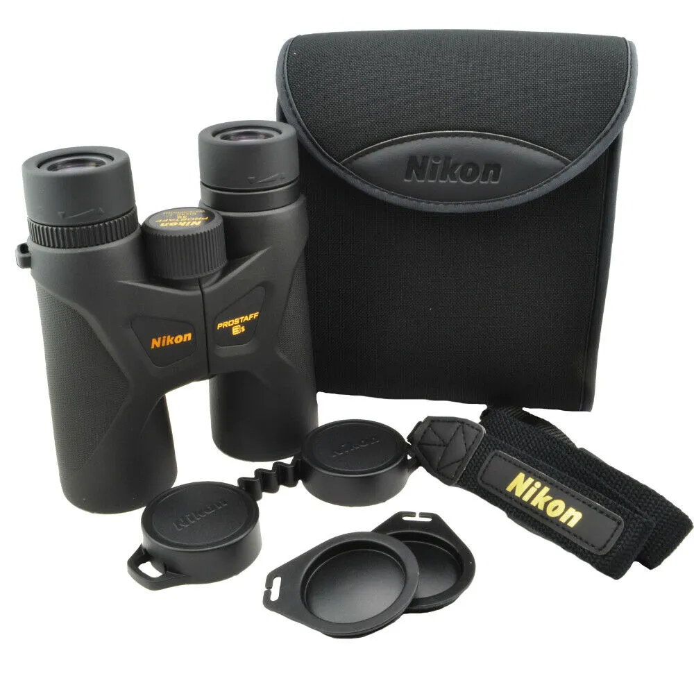 Nikon ProStaff 3S 10 x 42mm Multi Layer Lightweight Waterproof Binoculars, Black