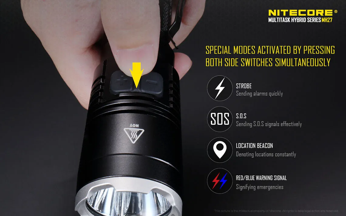 Nitecore MH27 Cree XP-L HI V3 LED Flashlight - 1000 lumen