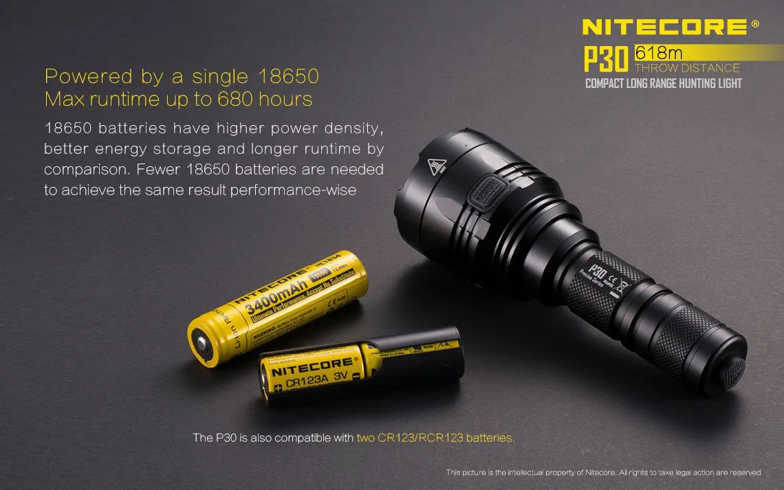 Nitecore P30 Long Range Hunting LED Flashlight