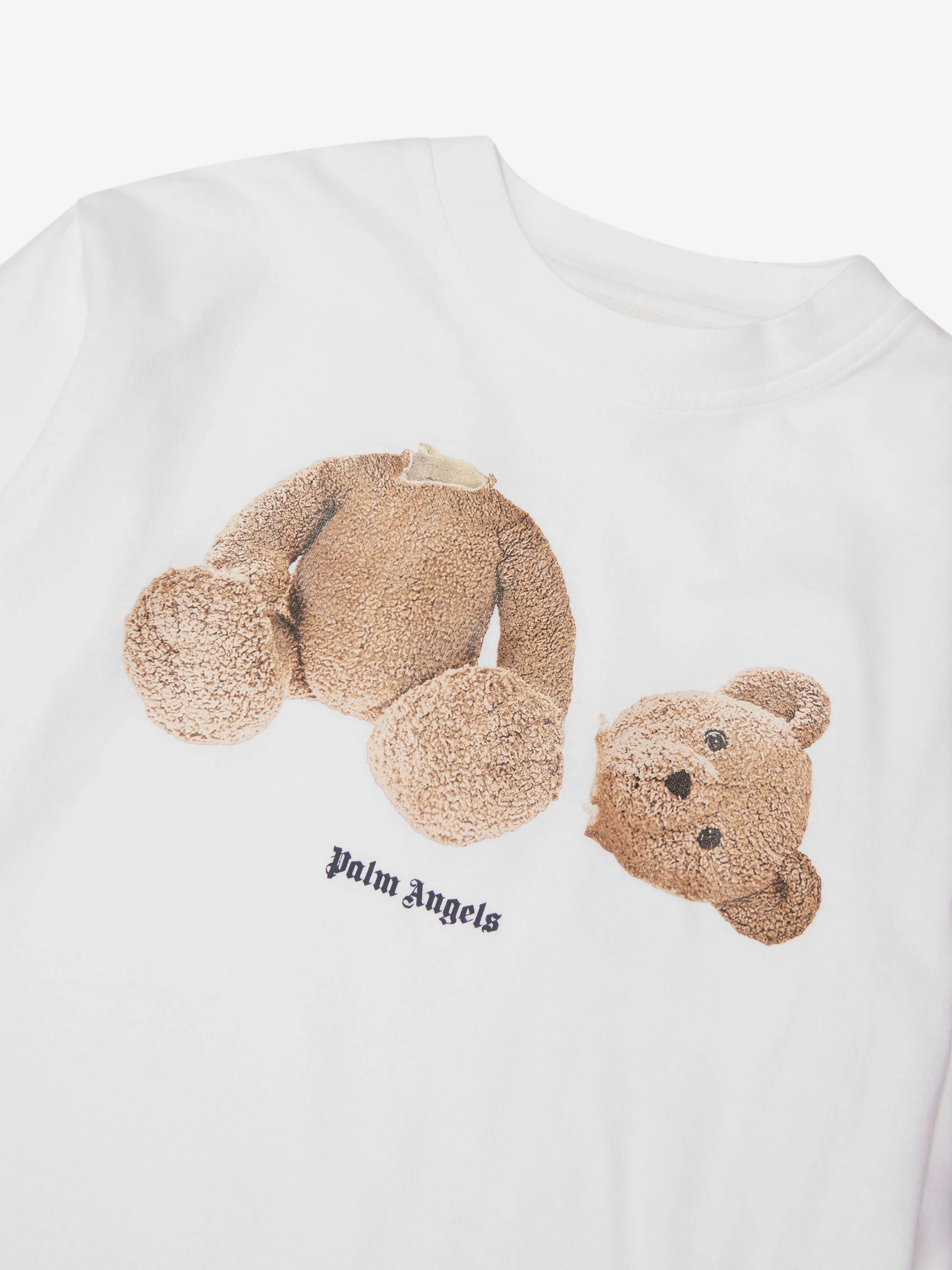 Palm Angels Kids Bear Long Sleeve T-Shirt