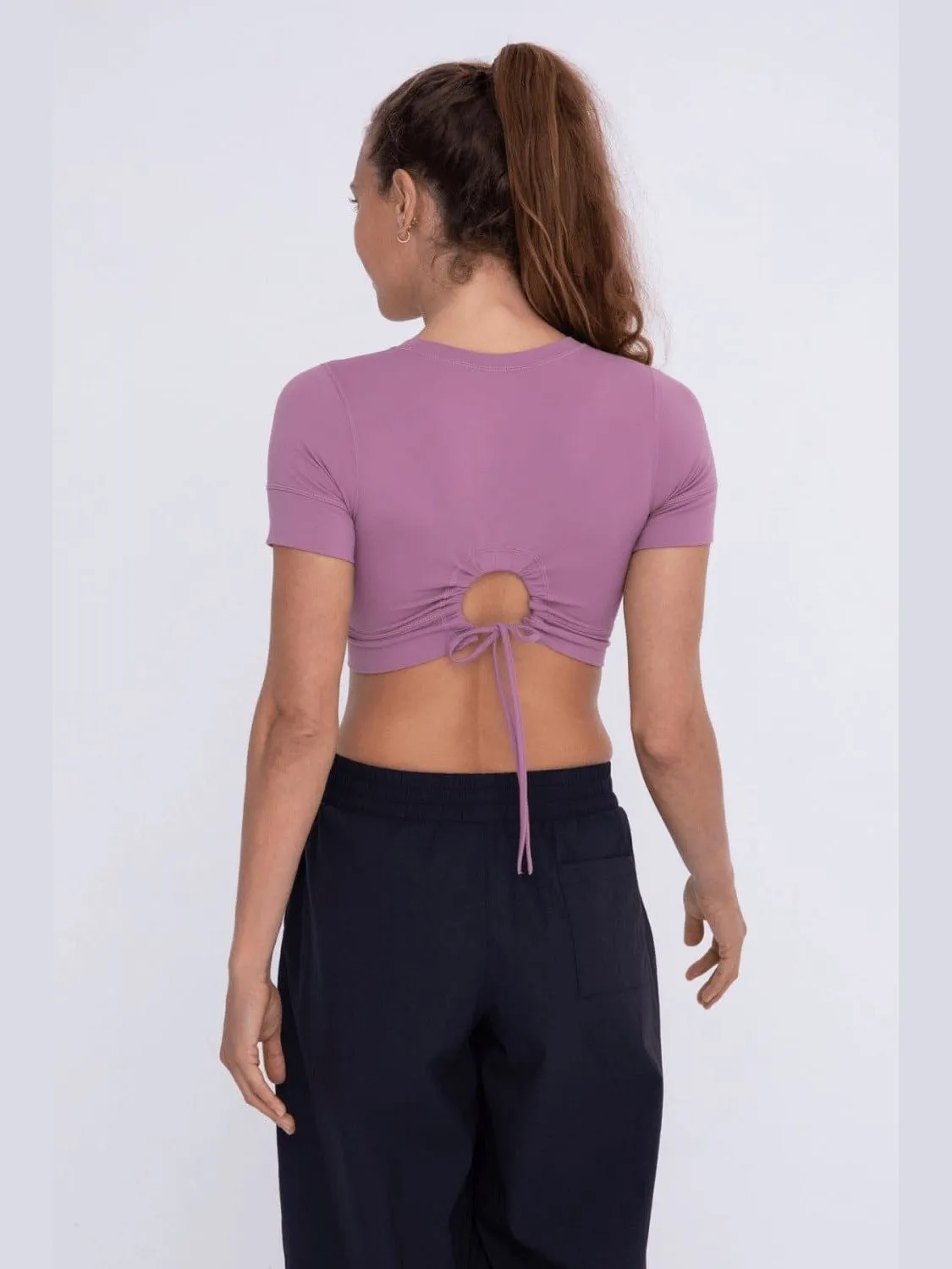 Peekaboo Back Crop Top