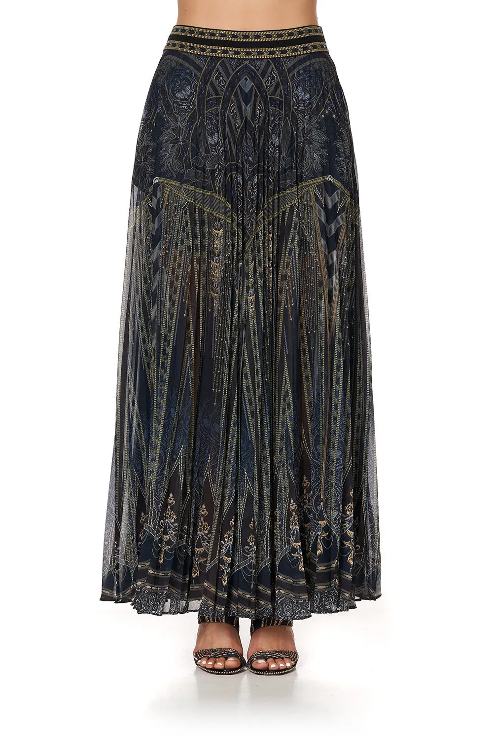 PLEATED FULL HEM SKIRT GREAT SCOTT