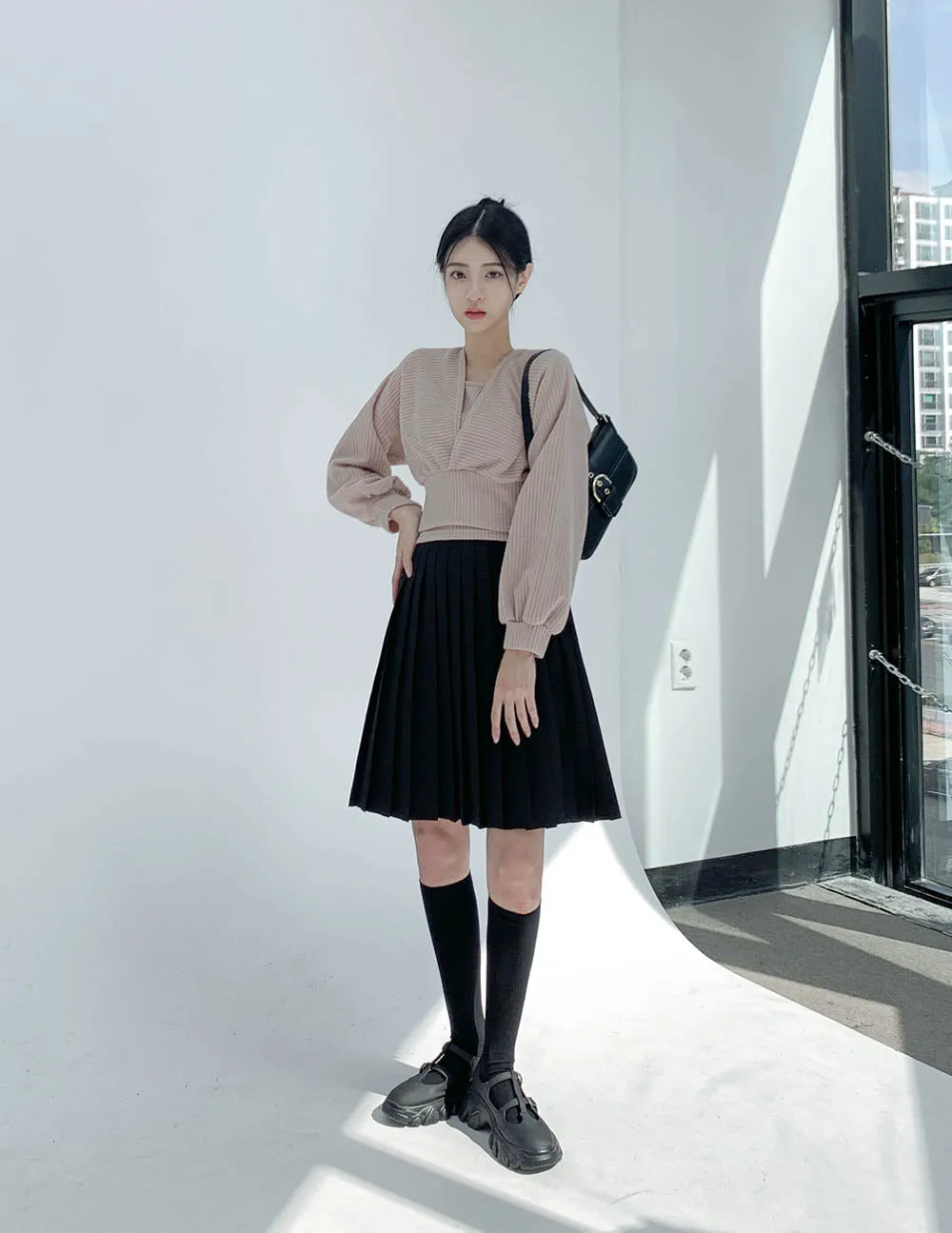 Pleated Midi Skirt CN17