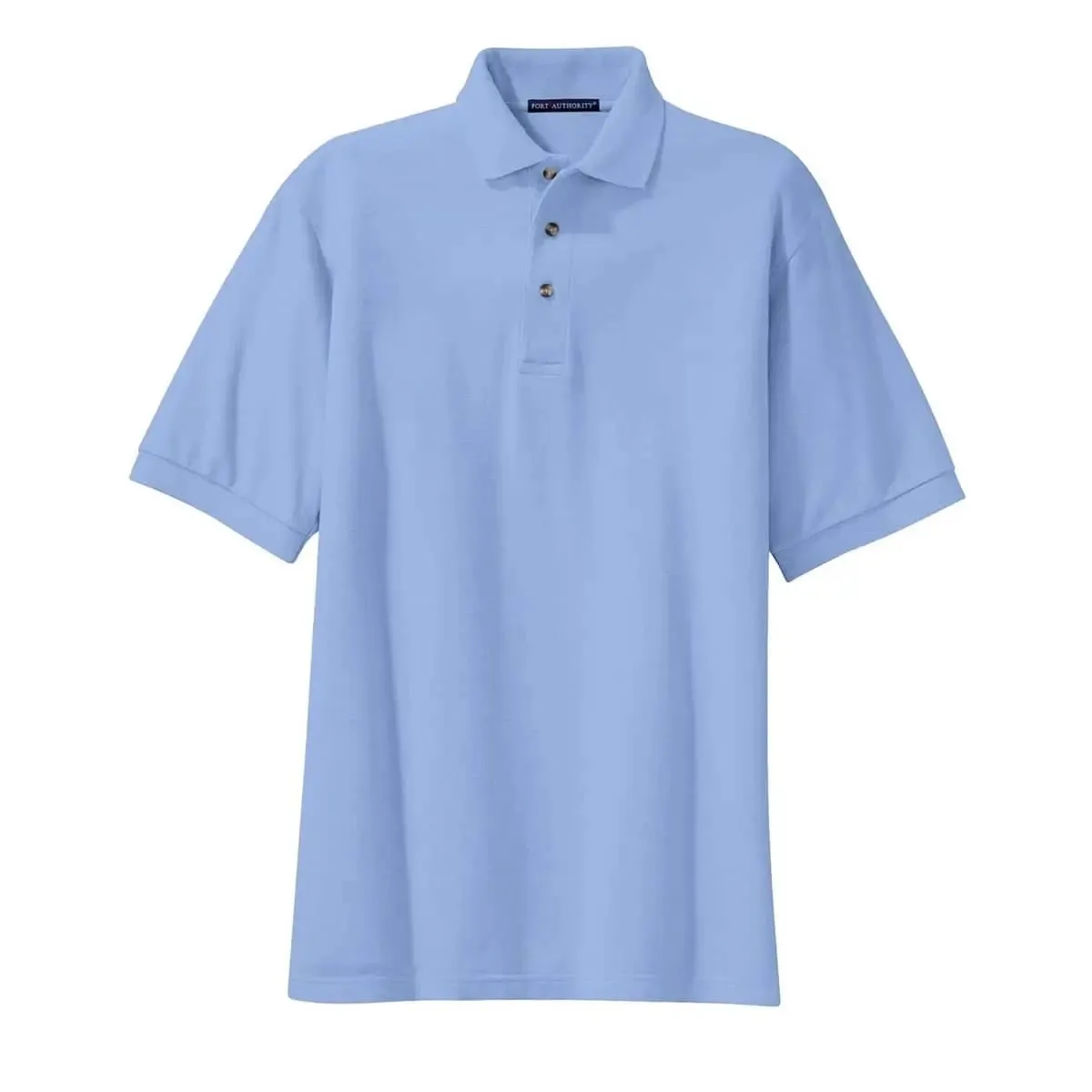 Port Authority - Heavyweight Cotton Pique Polo, Light Blue