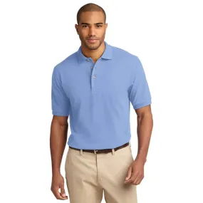 Port Authority - Heavyweight Cotton Pique Polo, Light Blue