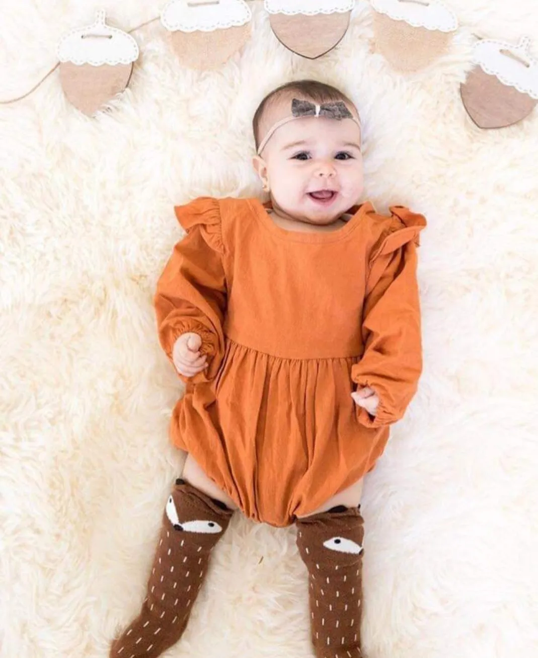 Pumpkin Spice Balloon Romper #100039