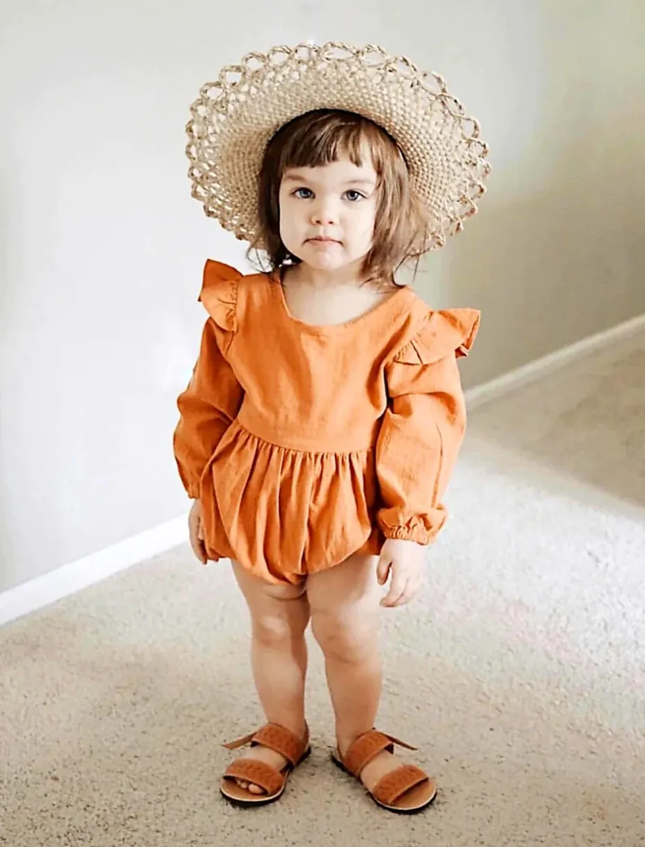 Pumpkin Spice Balloon Romper #100039