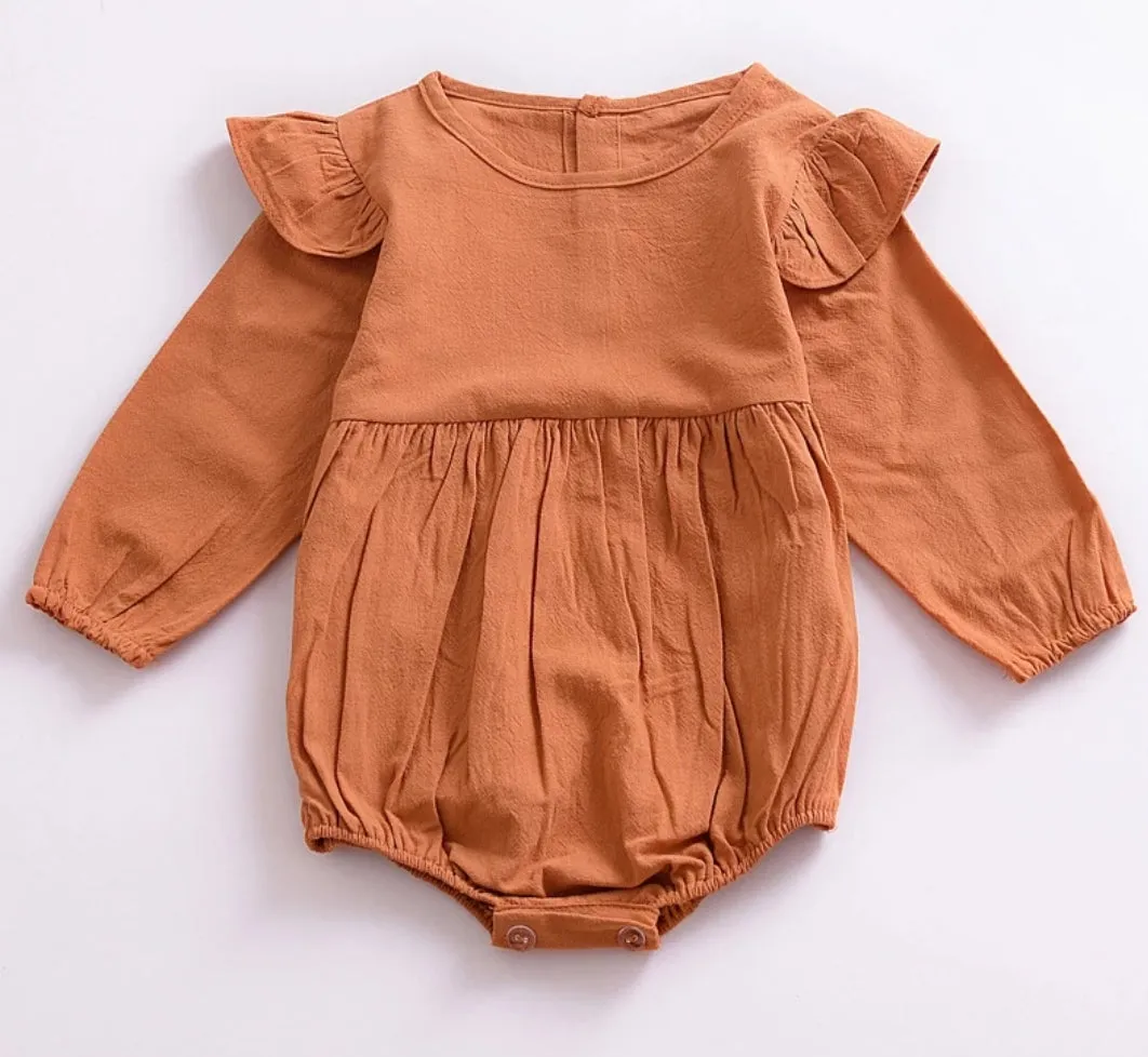 Pumpkin Spice Balloon Romper #100039