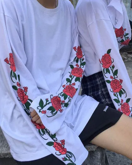 Rose Long Sleeve T-Shirt