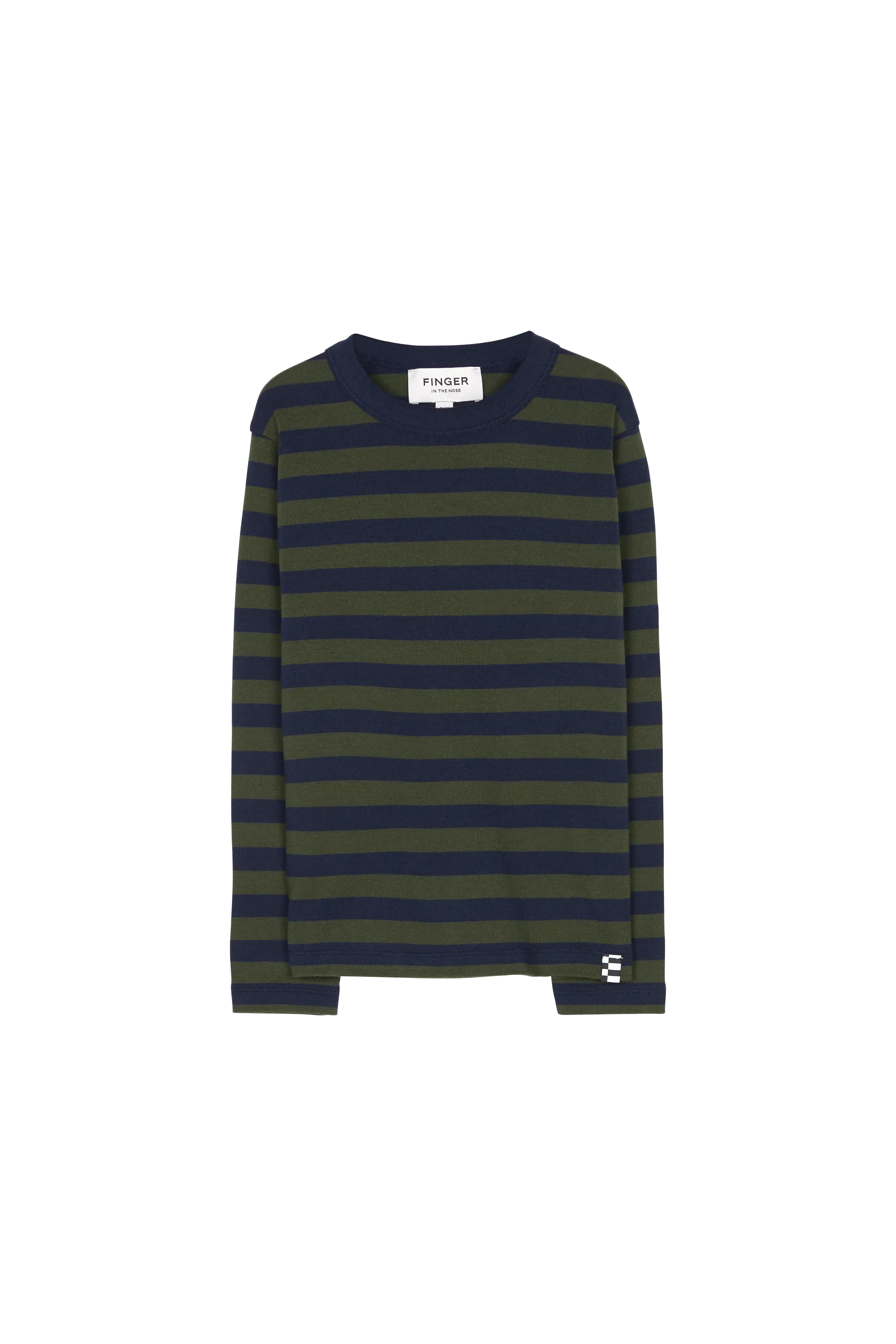 SAILING Navy / New Khaki Stripes - Long Sleeve T-Shirt