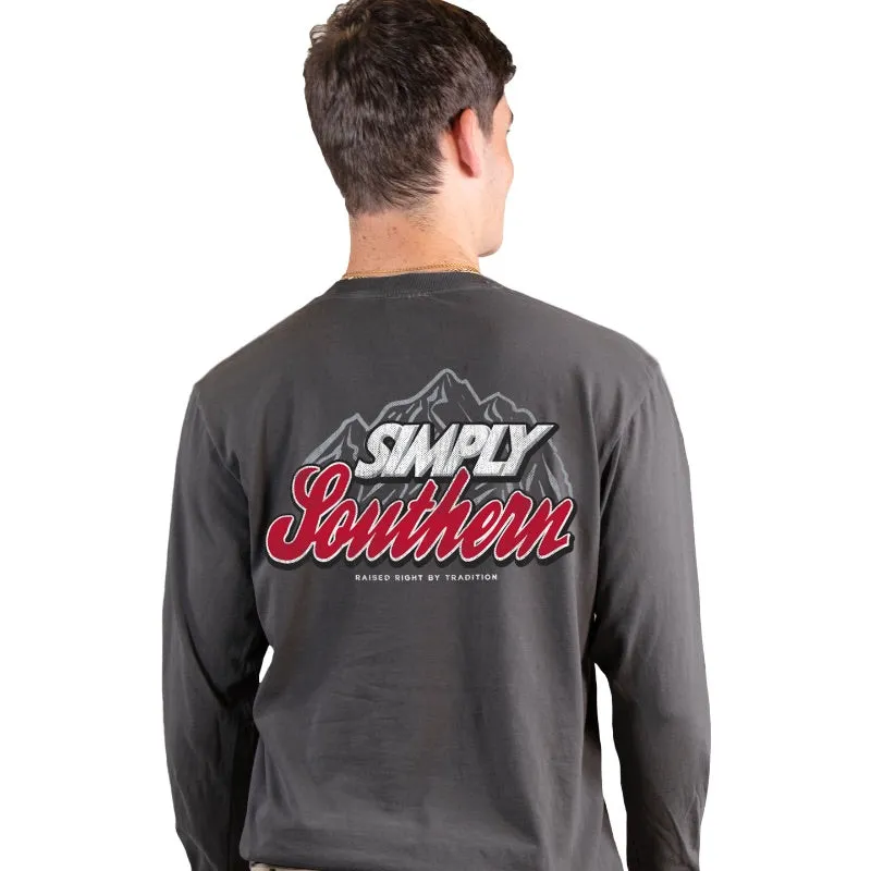 Simply Southern Unisex Mountain Logo Long Sleeve Shirt