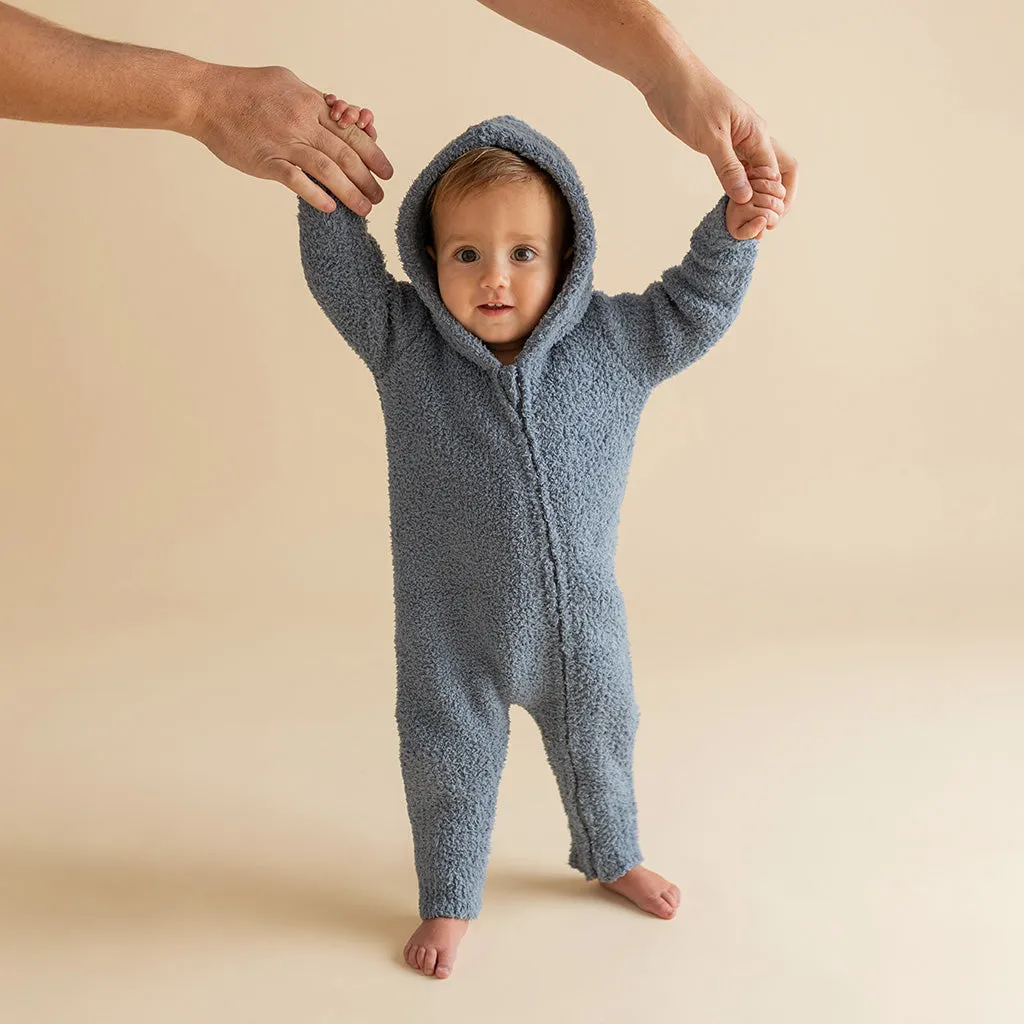 Slate Cuddle Hooded Romper