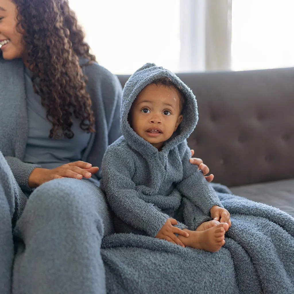 Slate Cuddle Hooded Romper