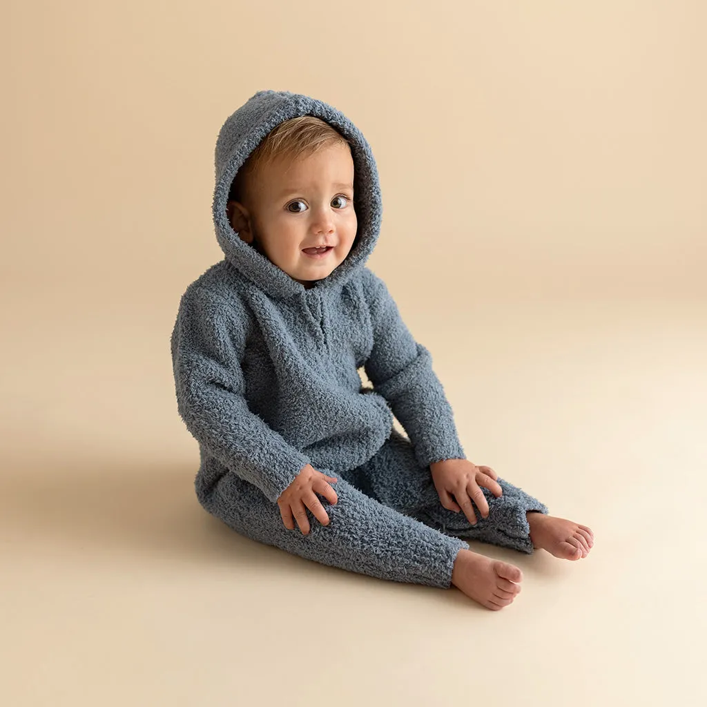 Slate Cuddle Hooded Romper