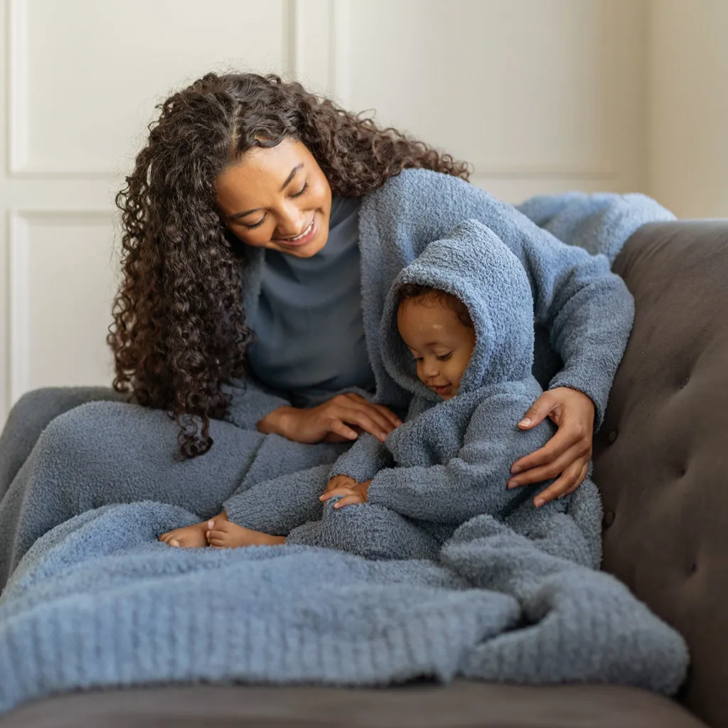 Slate Cuddle Hooded Romper