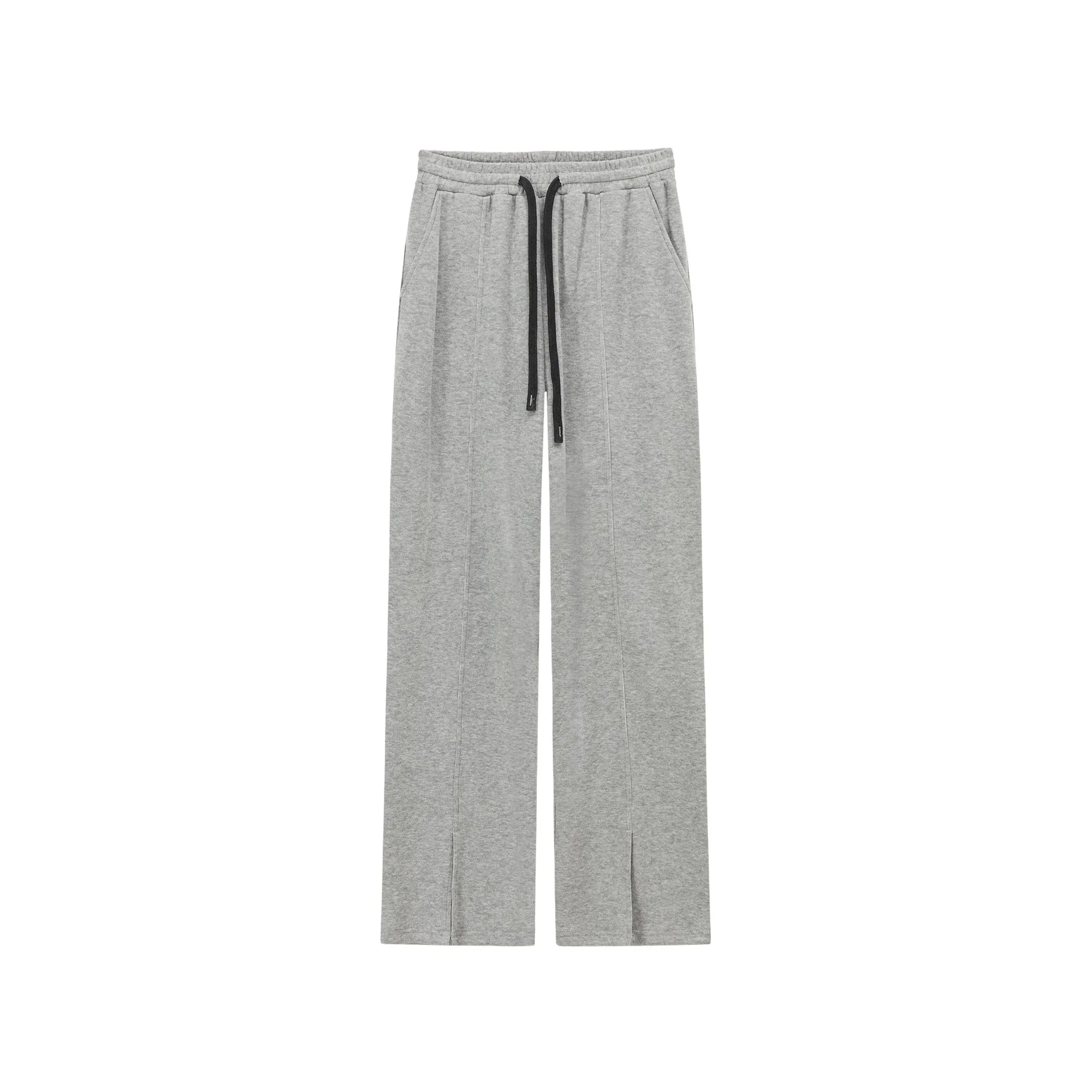 Slit Sweatpants Wide Pants